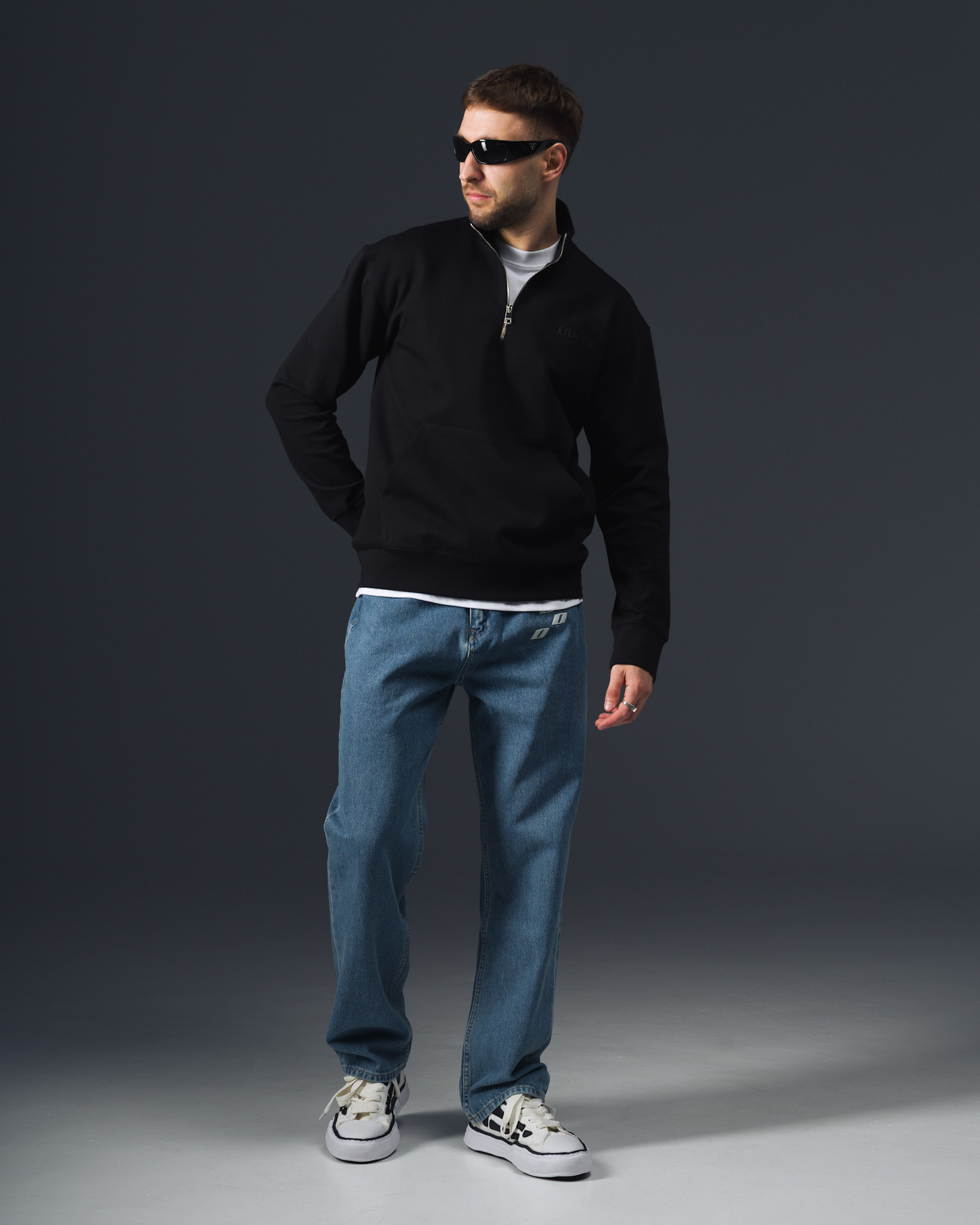 Gucci Monochrome Zip Sweater