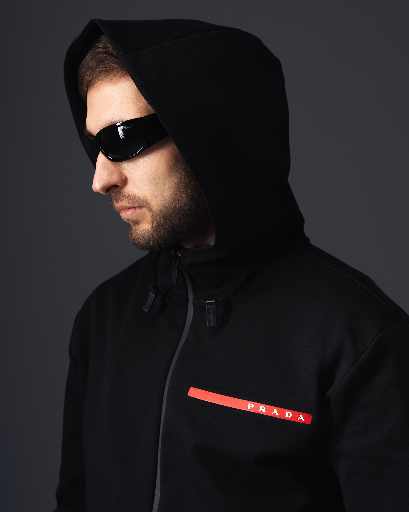 Prada Red Stripe Signature Tracksuit