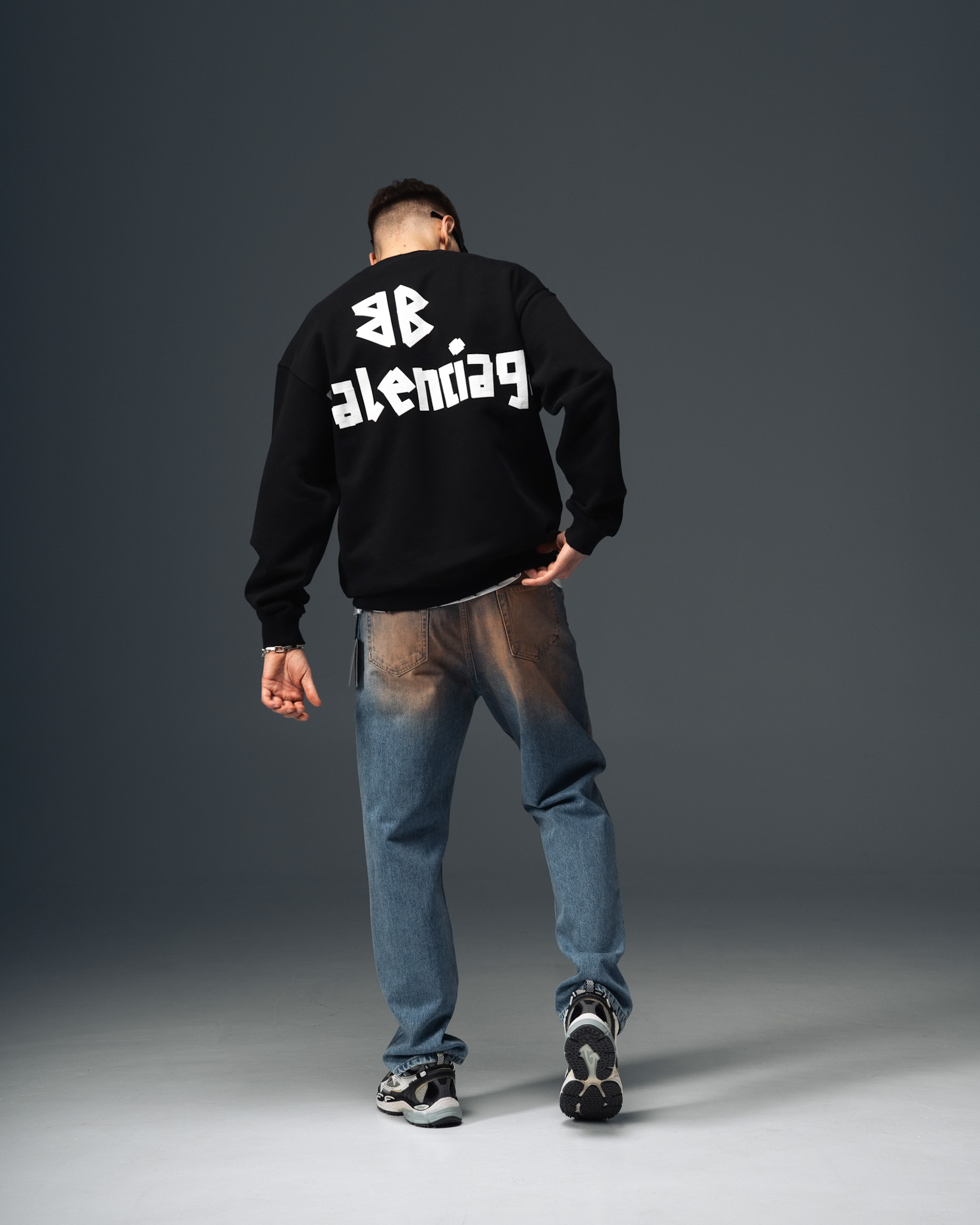 Balenciaga Graphic Back Oversize Sweatshirt