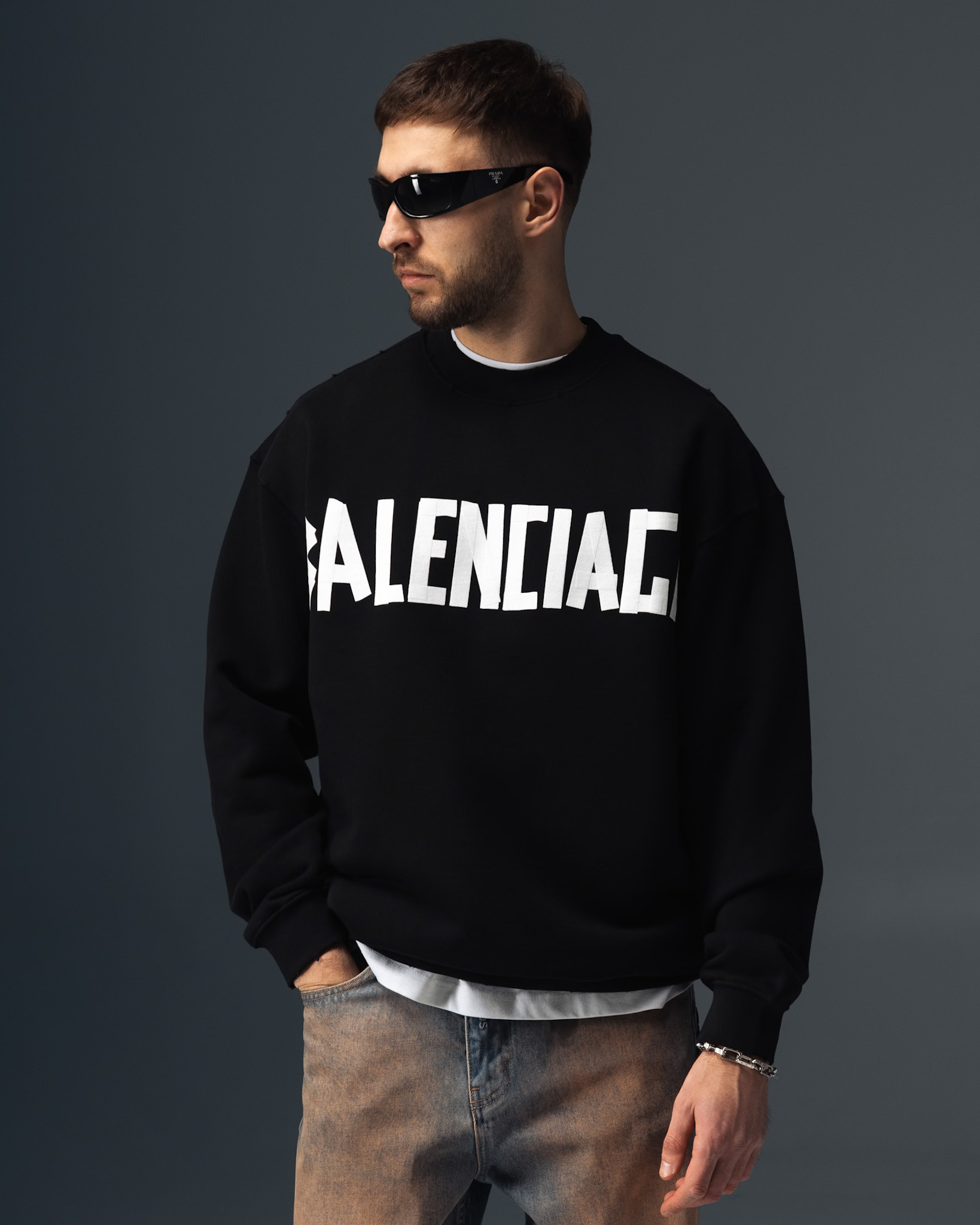 Balenciaga Graphic Back Oversize Sweatshirt