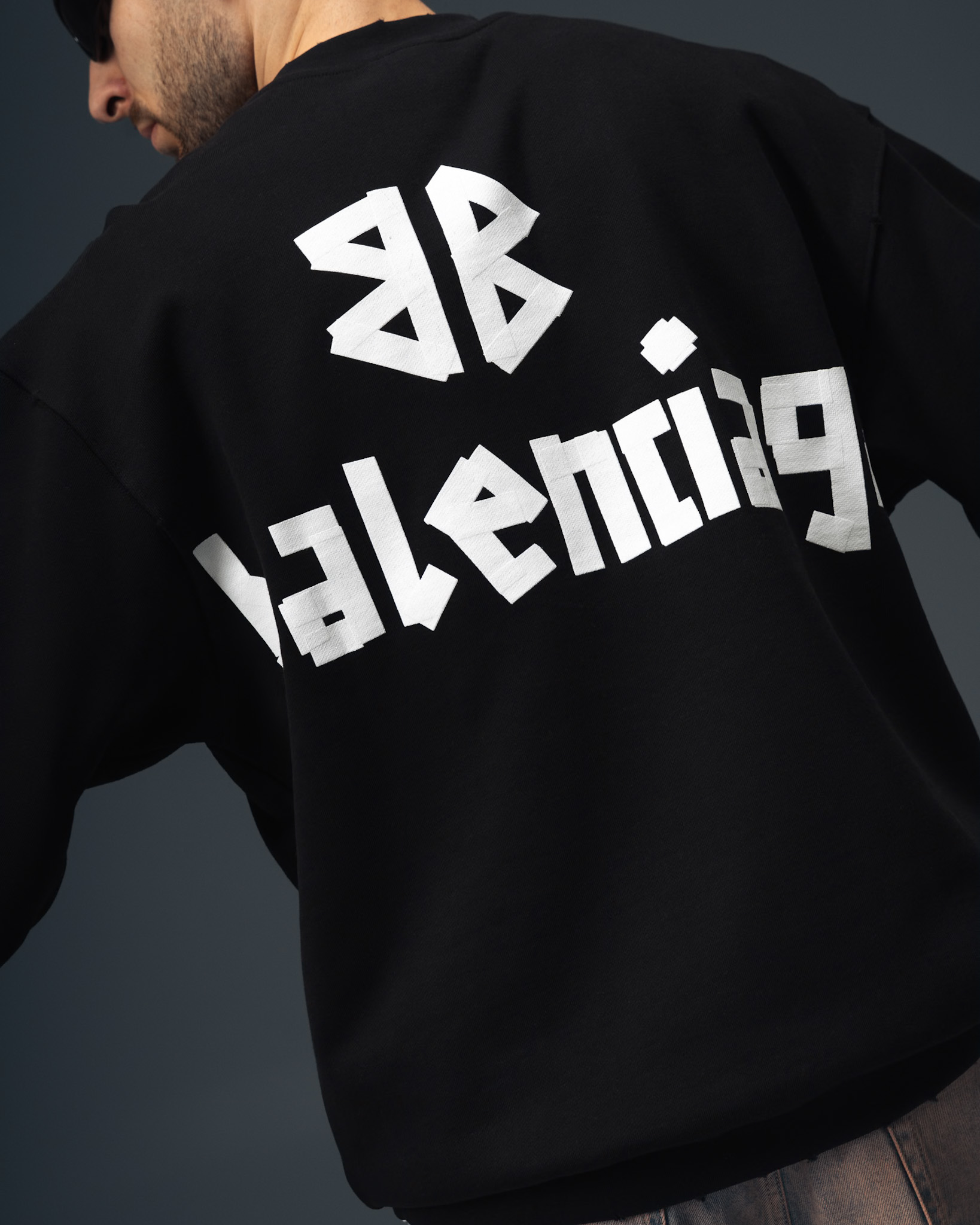 Balenciaga Graphic Back Oversize Sweatshirt