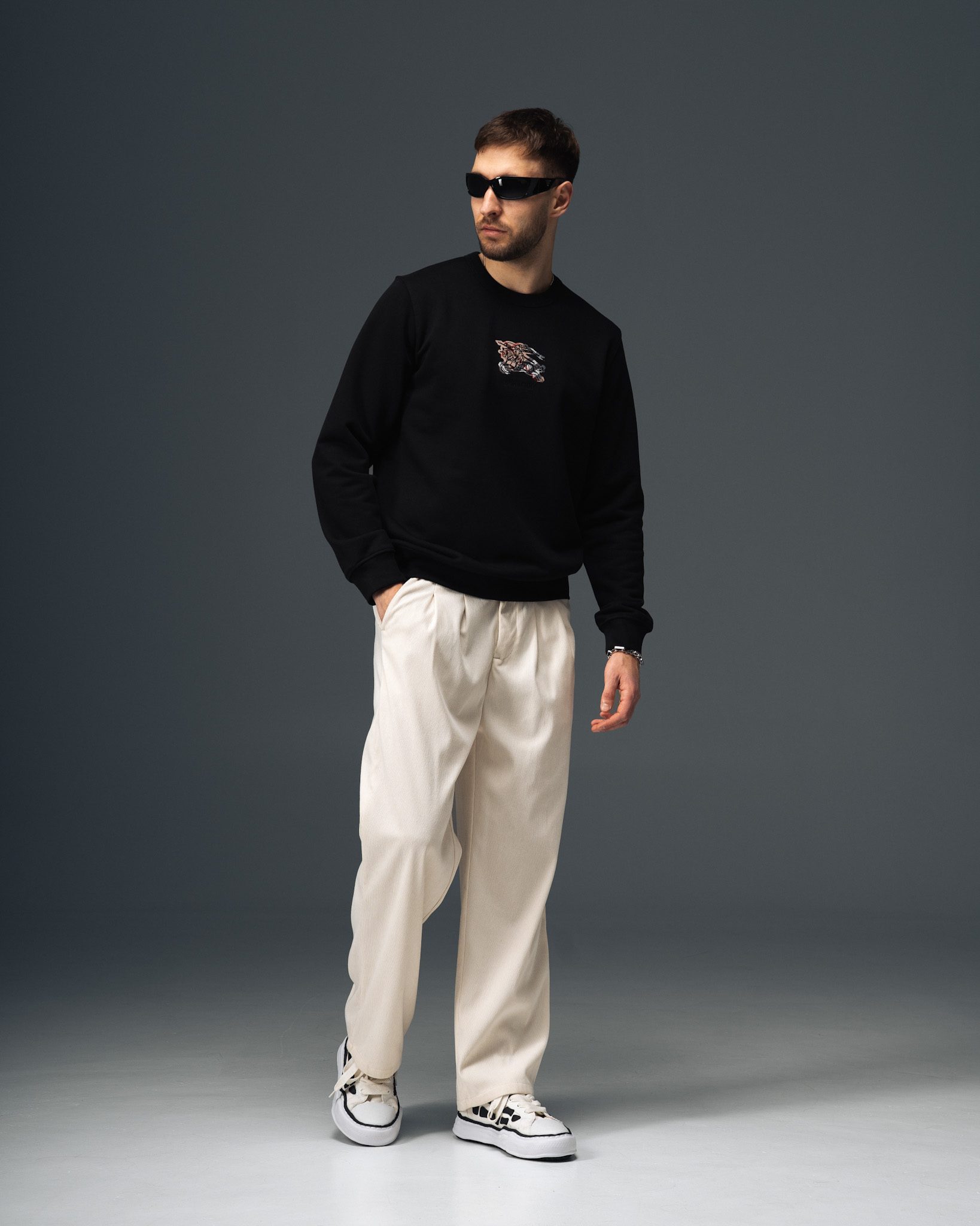 Burberry Icon Crest Black Sweatshirt