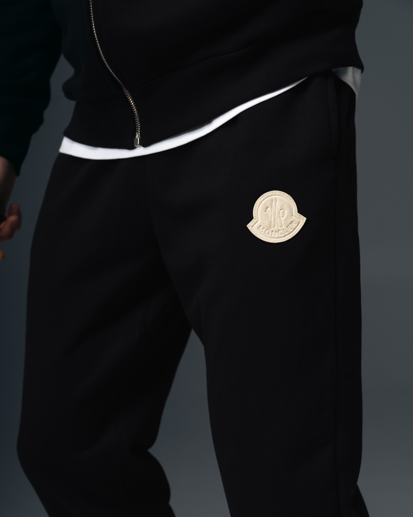 Moncler Icon White Logo Zip Tracksuit