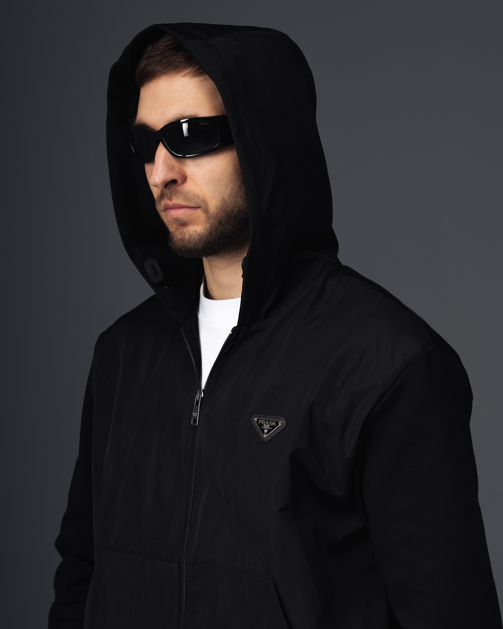 Prada Black Tech Track Suit