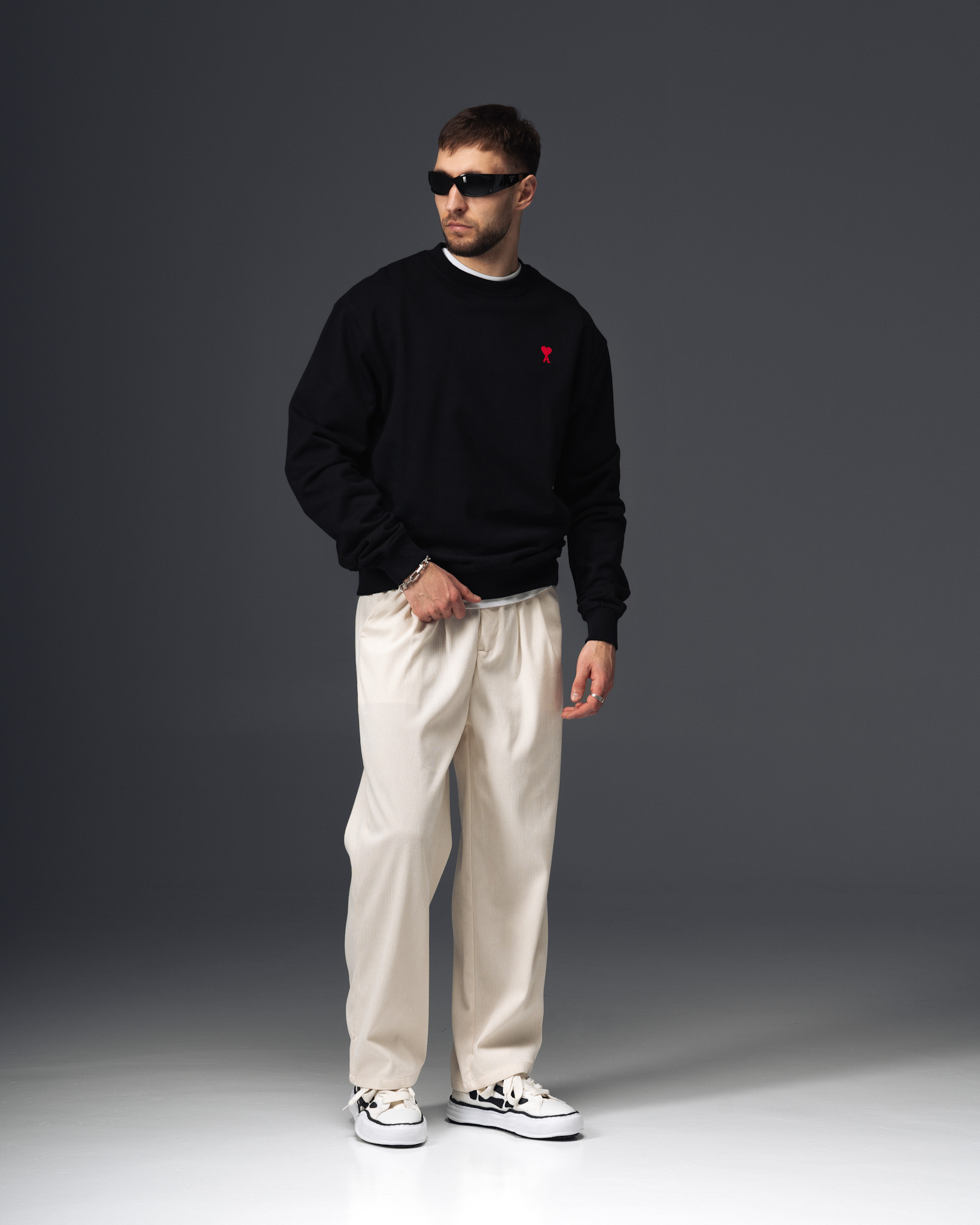 Ami Paris De Coeur Signature Sweatshirt
