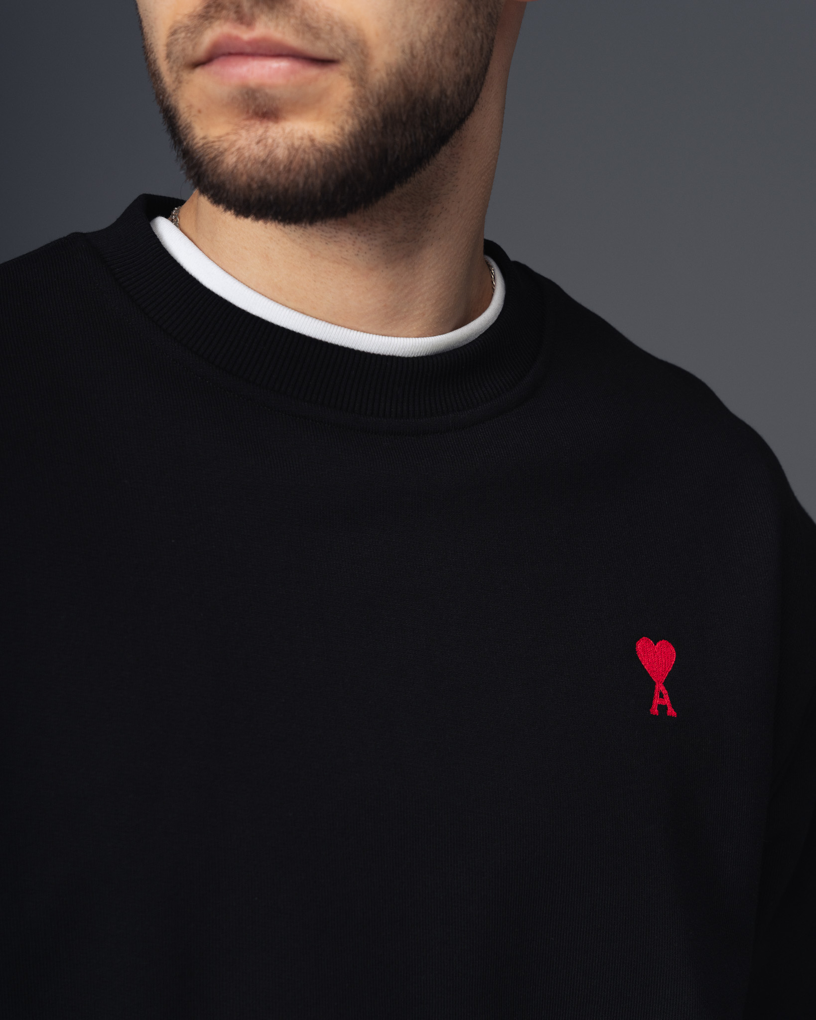 Ami Paris De Coeur Signature Sweatshirt