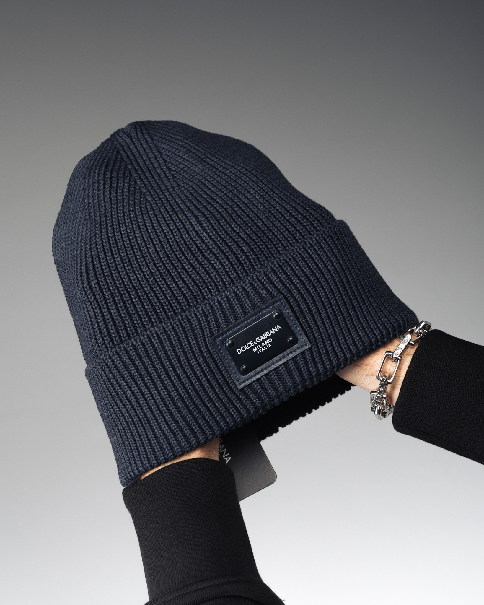Dolce & Gabbana Milano Classic Dark Blue Beanie