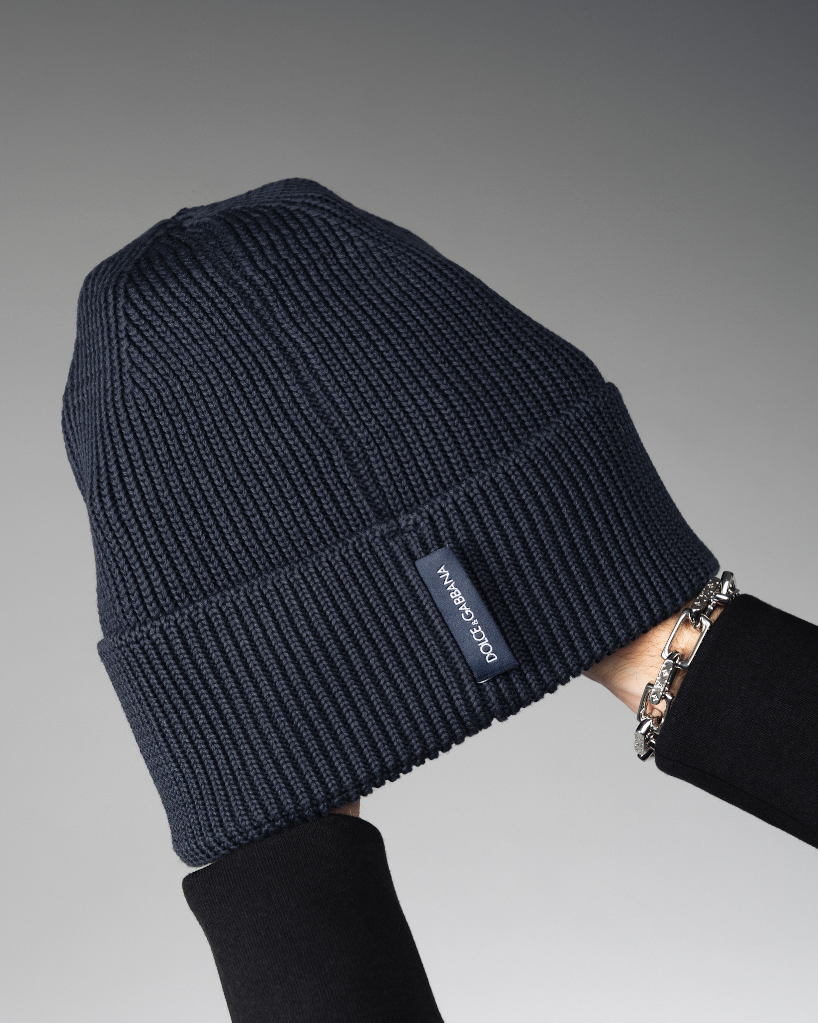 Dolce & Gabbana Milano Classic Dark Blue Beanie