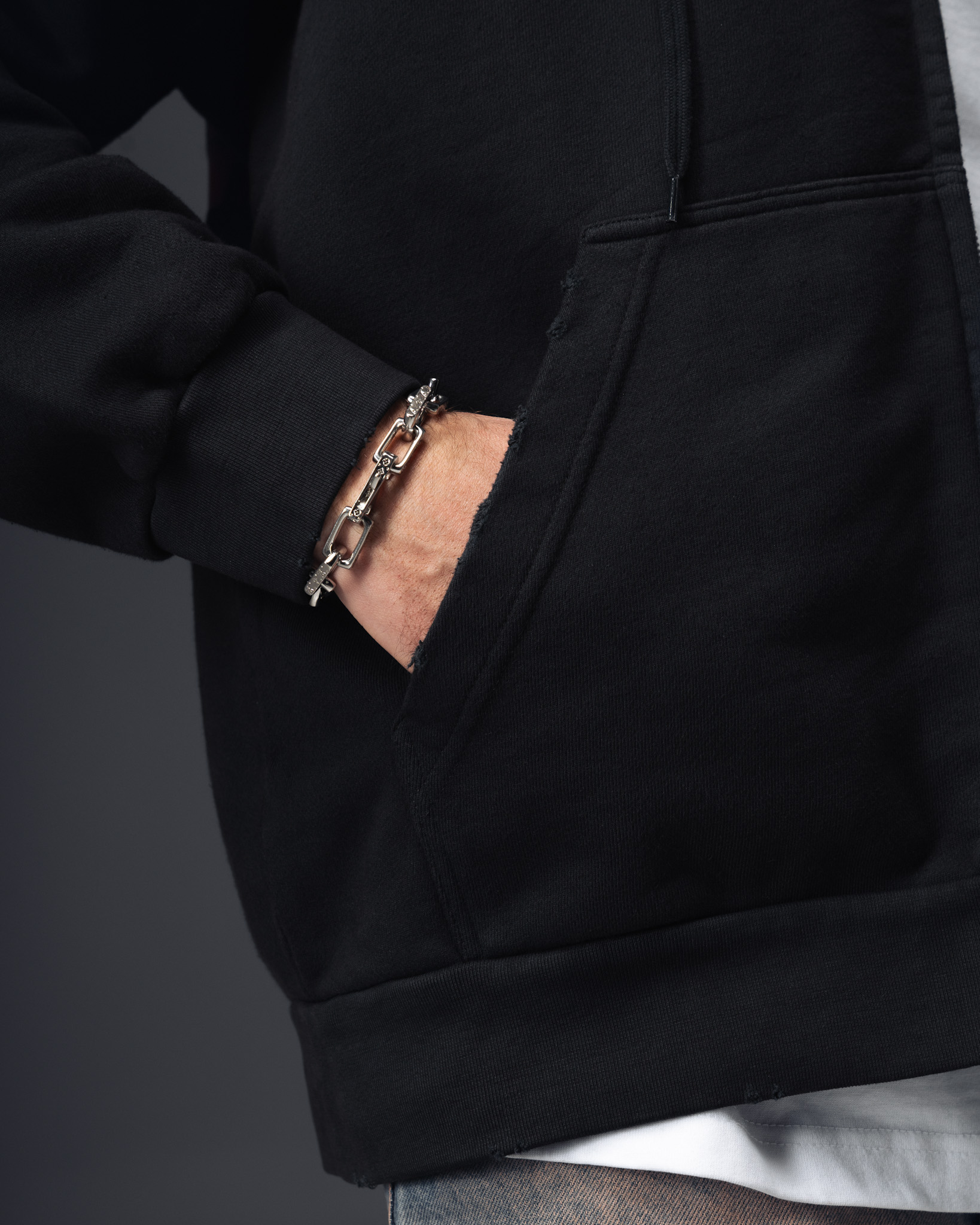 Balenciaga Tape Logo Zip Hoodie