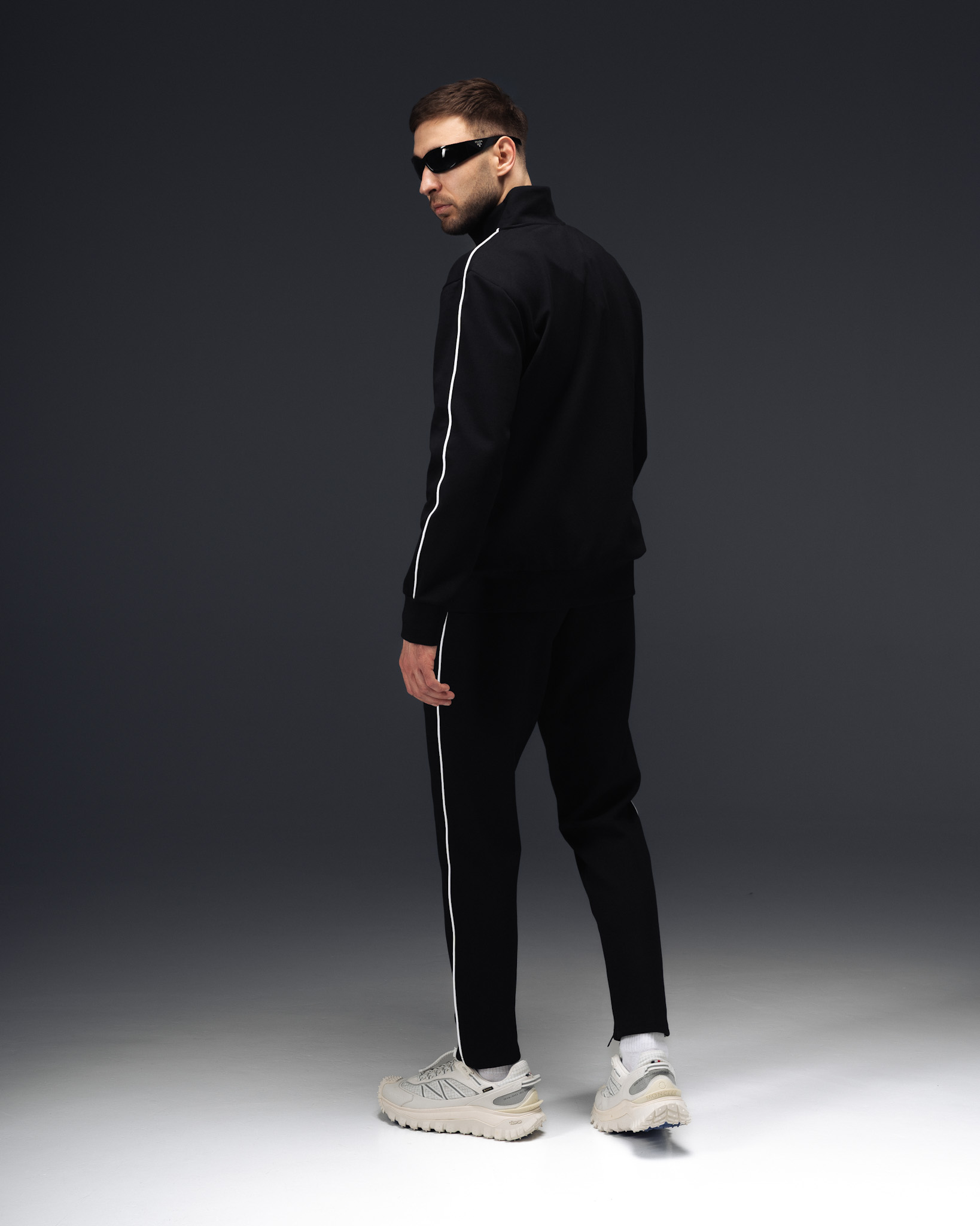 Prada Line Track Suit Black
