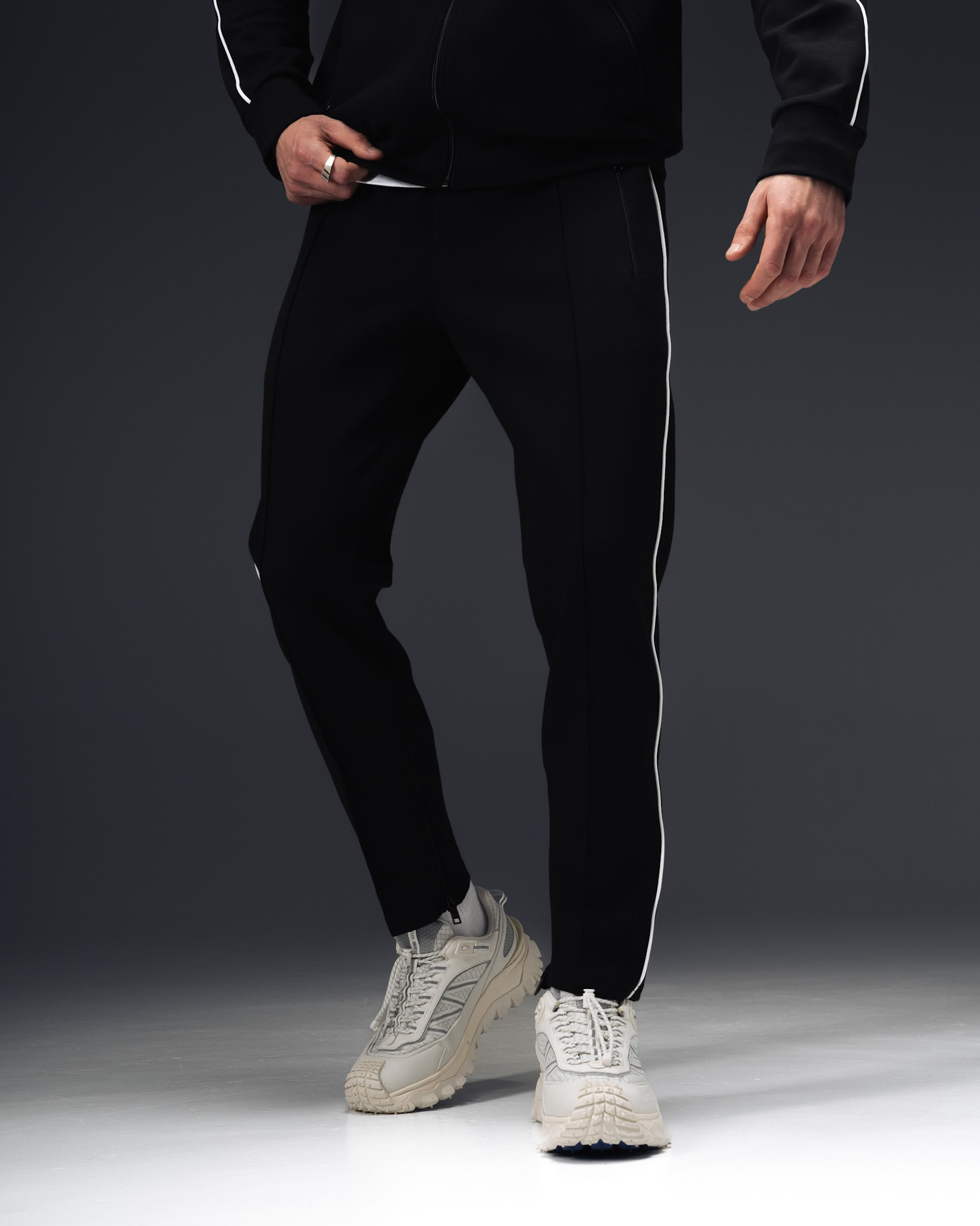 Prada Line Track Suit Black