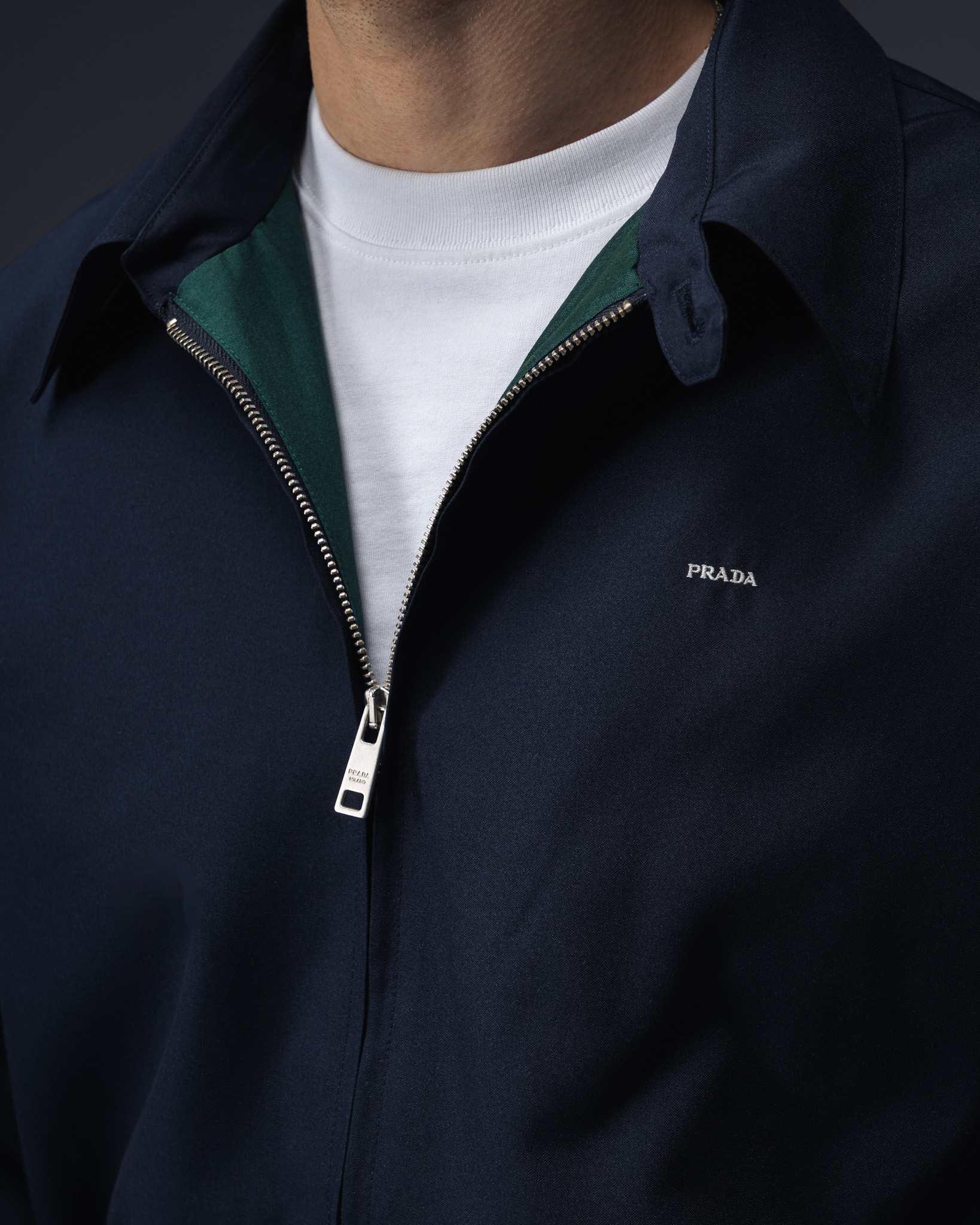 Prada Midnight Blue Zip Jacket