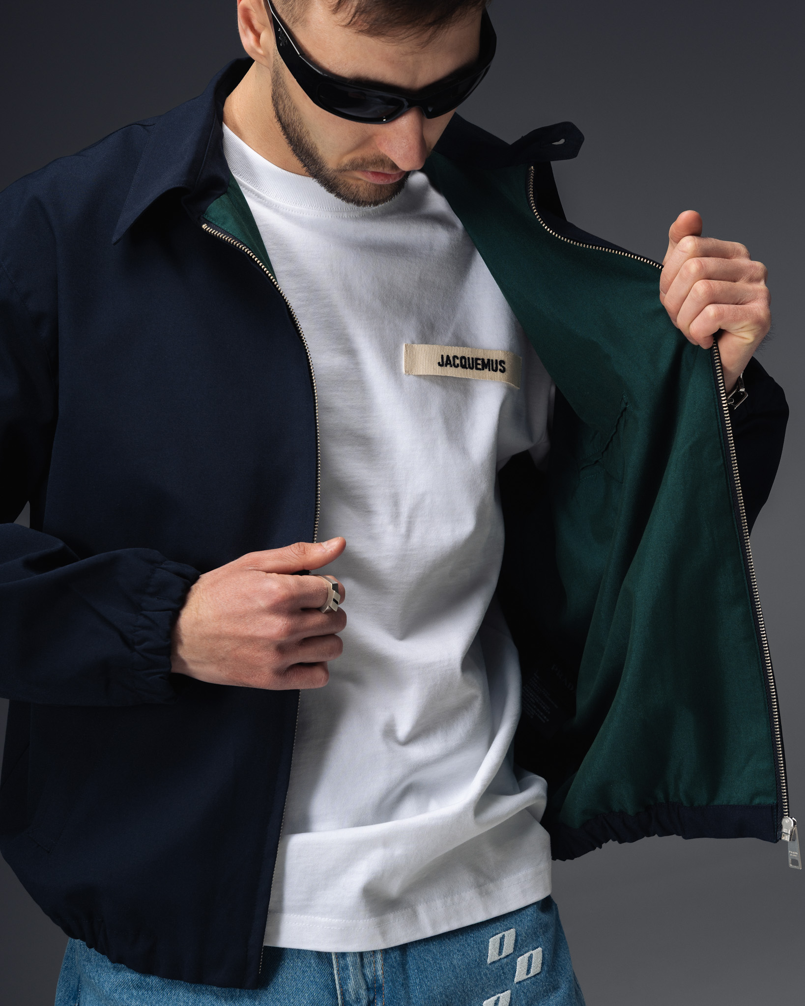 Prada Midnight Blue Zip Jacket