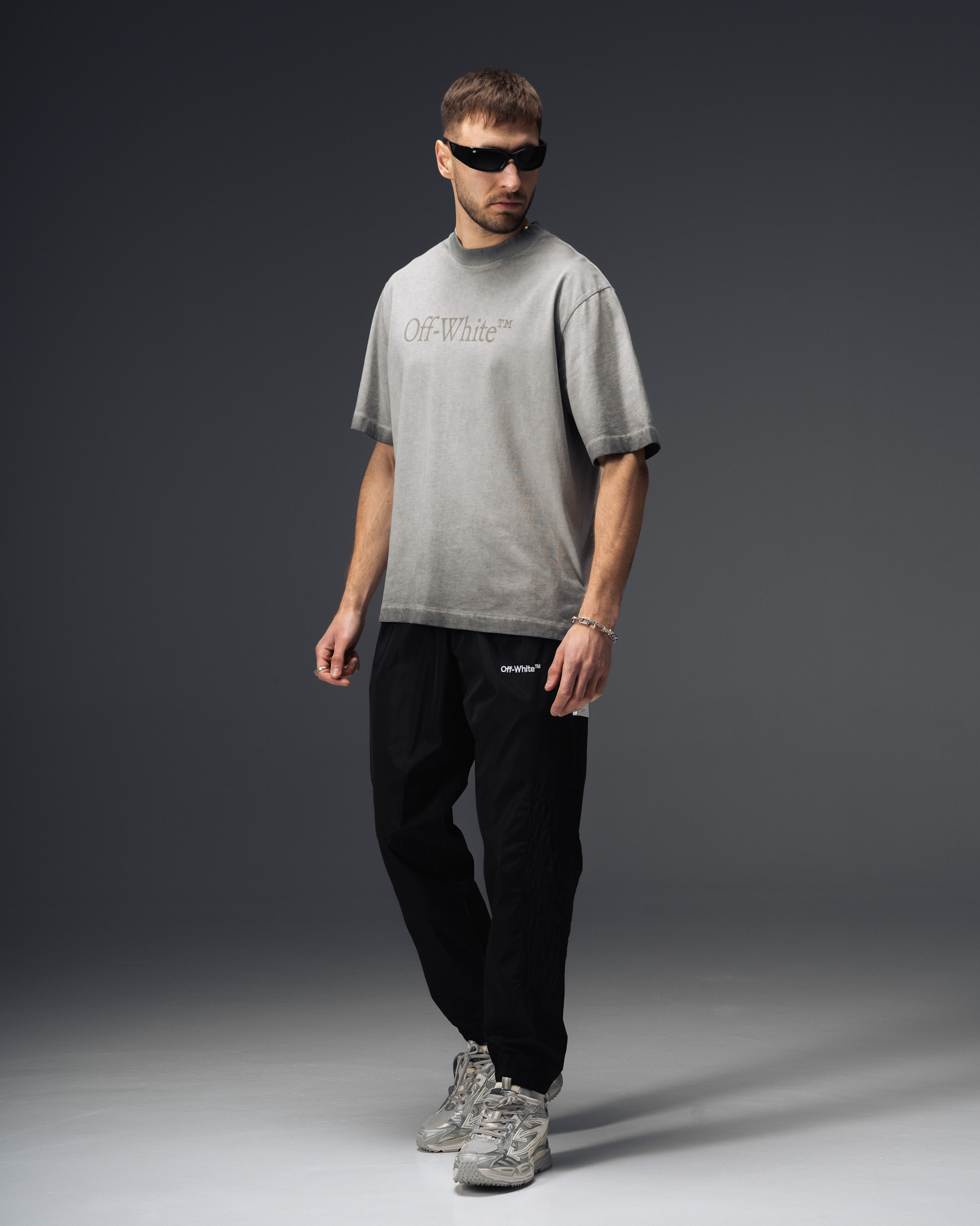 Off-White Vintage Grey Washed T-Shirt