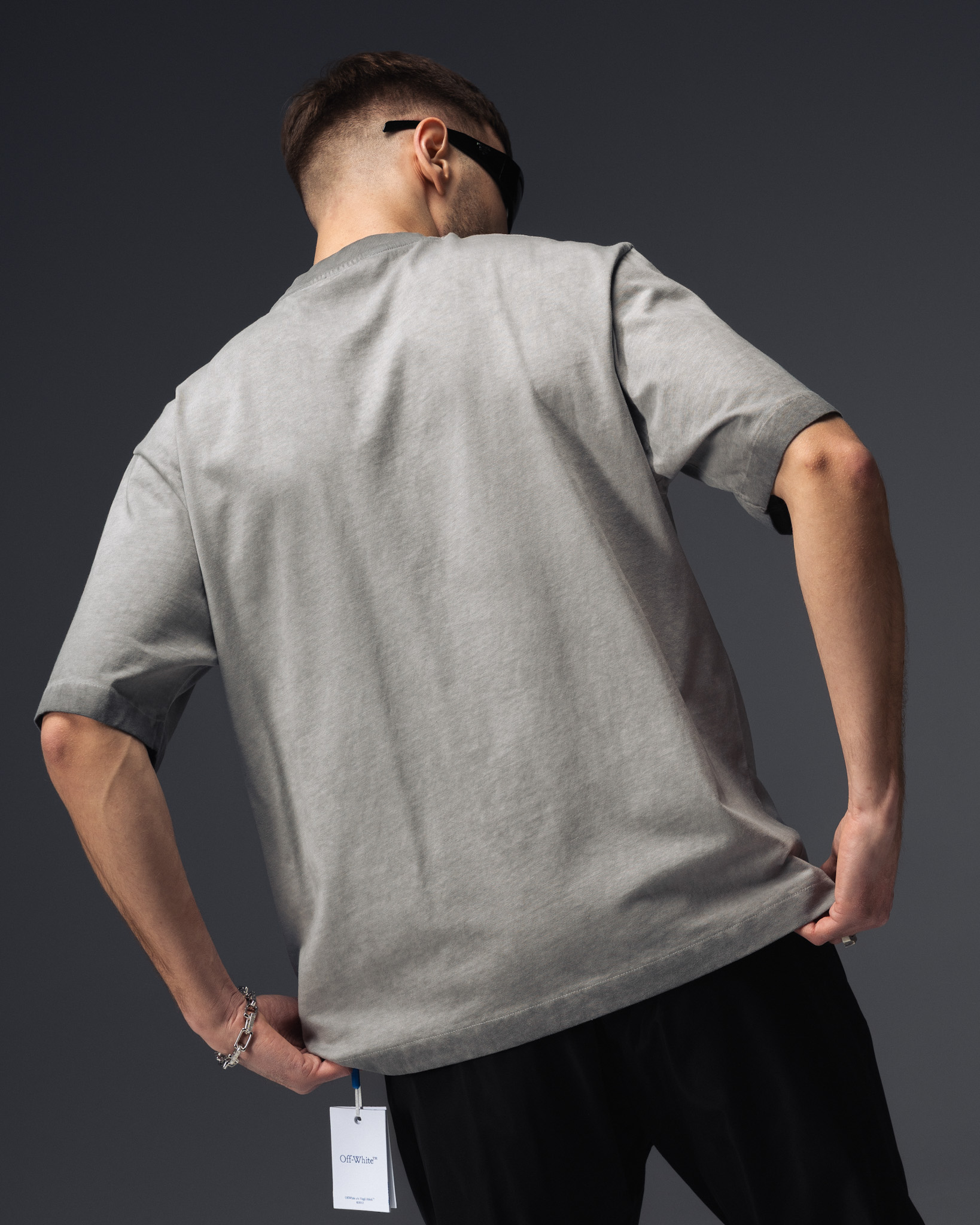 Off-White Vintage Grey Washed T-Shirt
