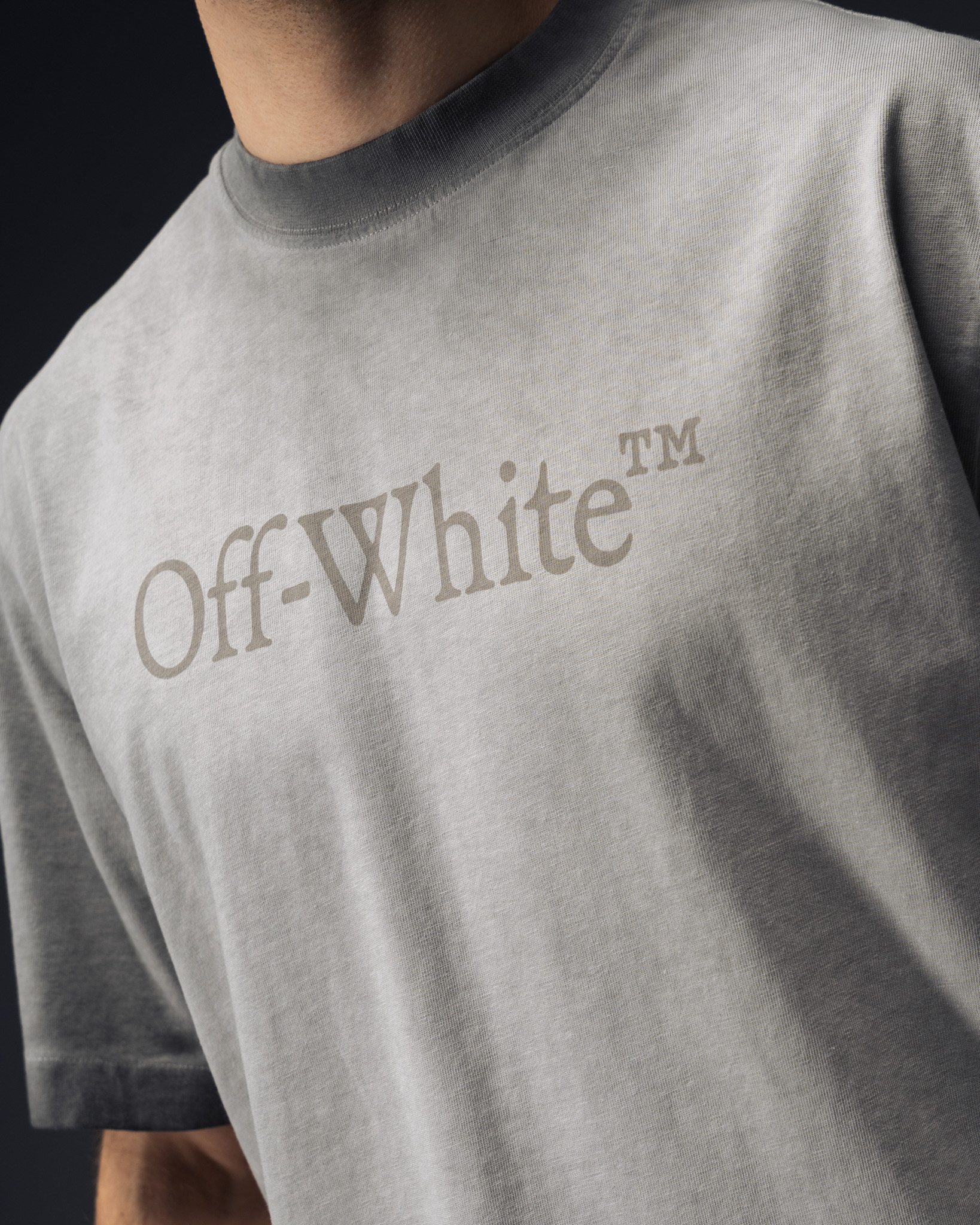 Off-White Vintage Grey Washed T-Shirt
