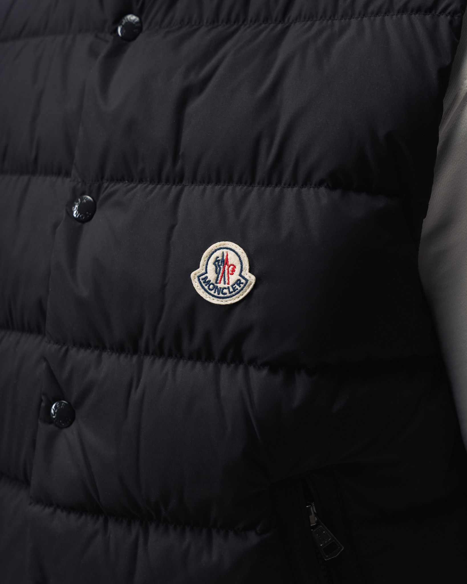 Moncler Matte Black Quilted Vest