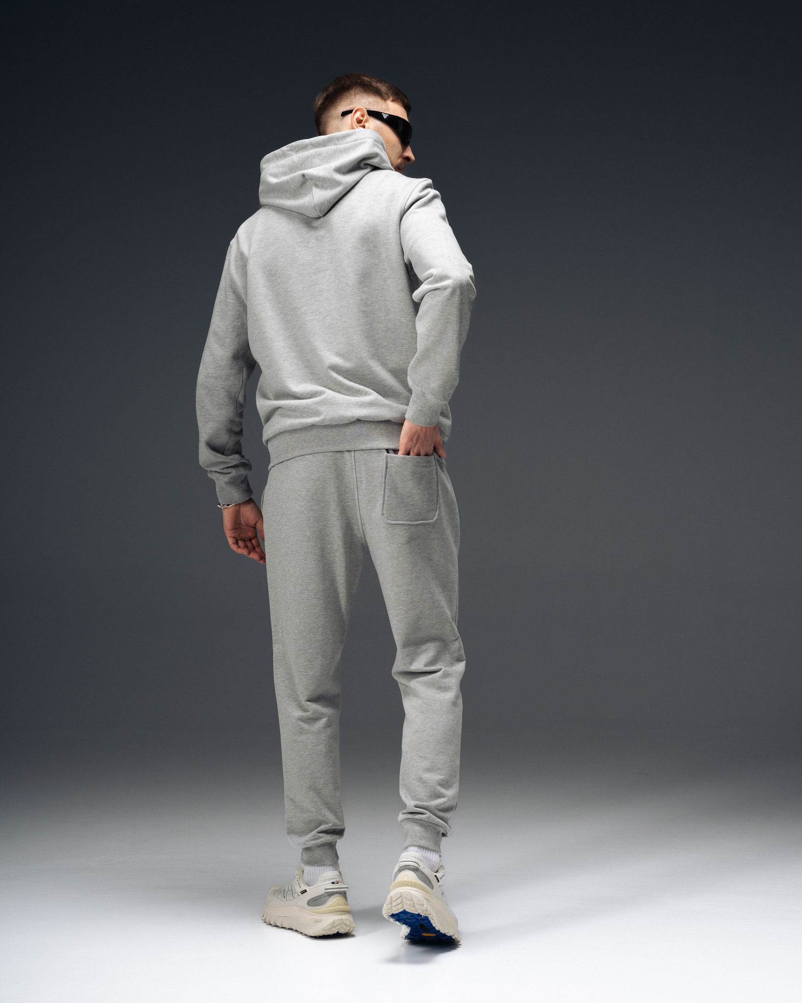 Moncler Icon Grey Zip Tracksuit