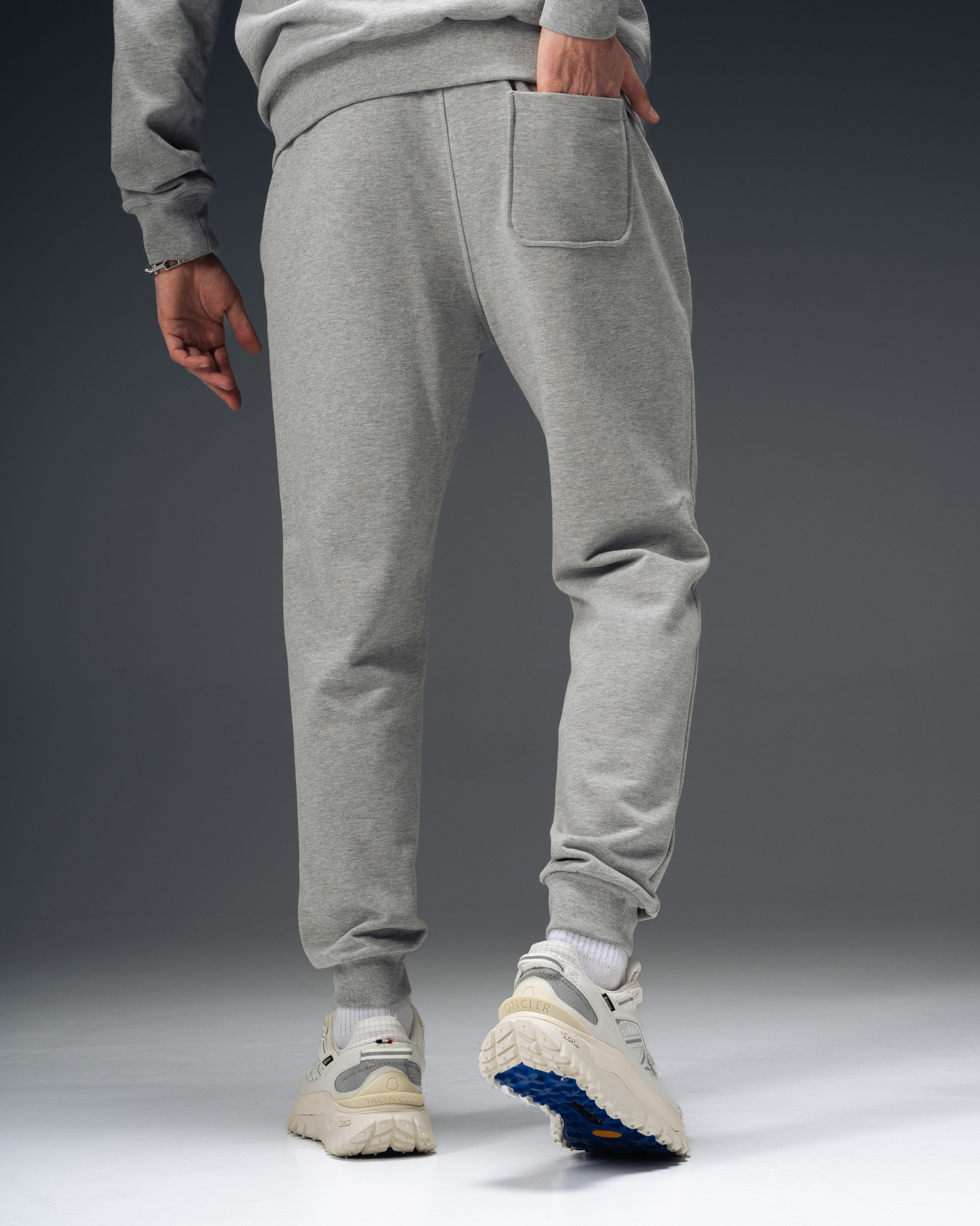 Moncler Icon Grey Zip Tracksuit