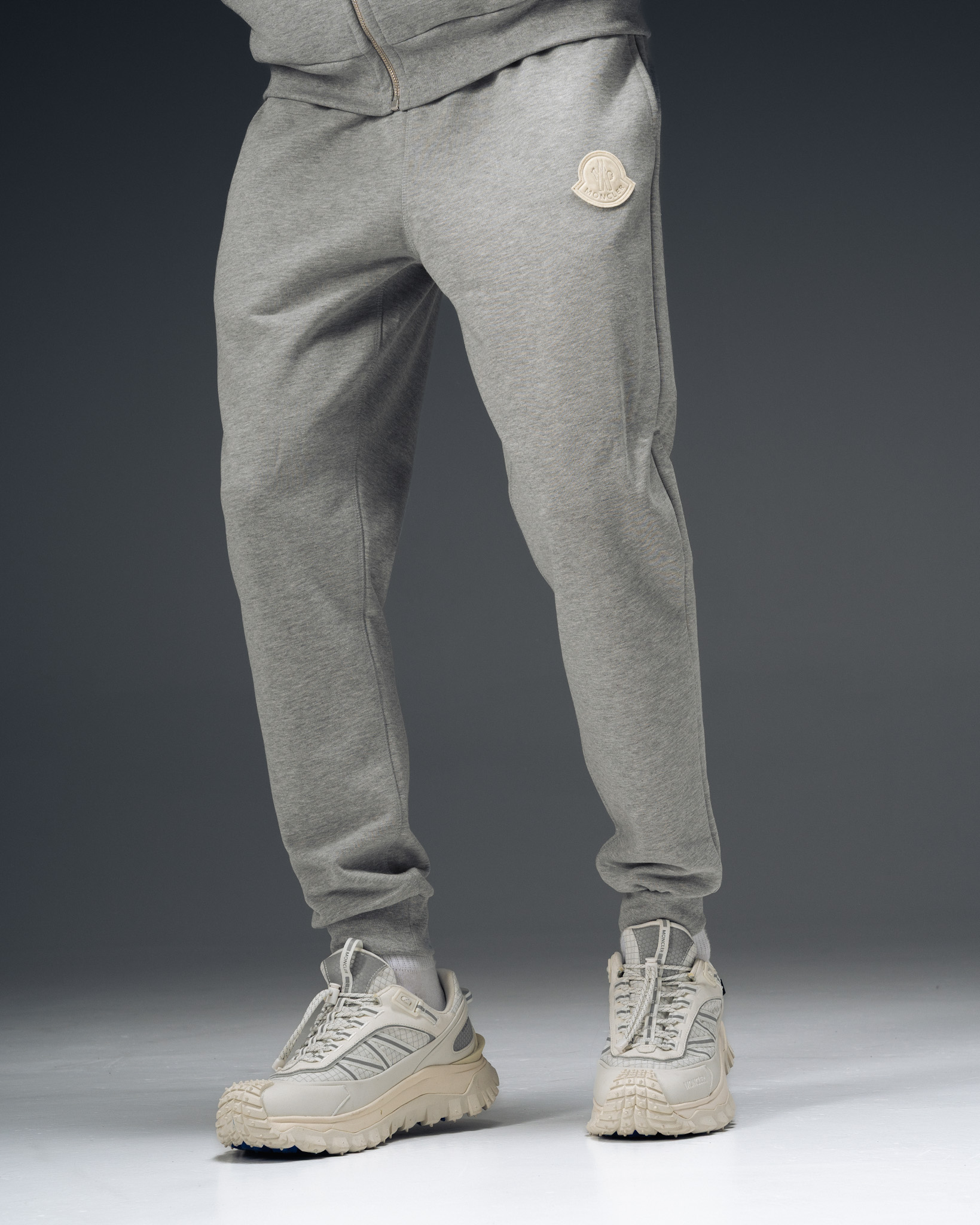 Moncler Icon Grey Zip Tracksuit