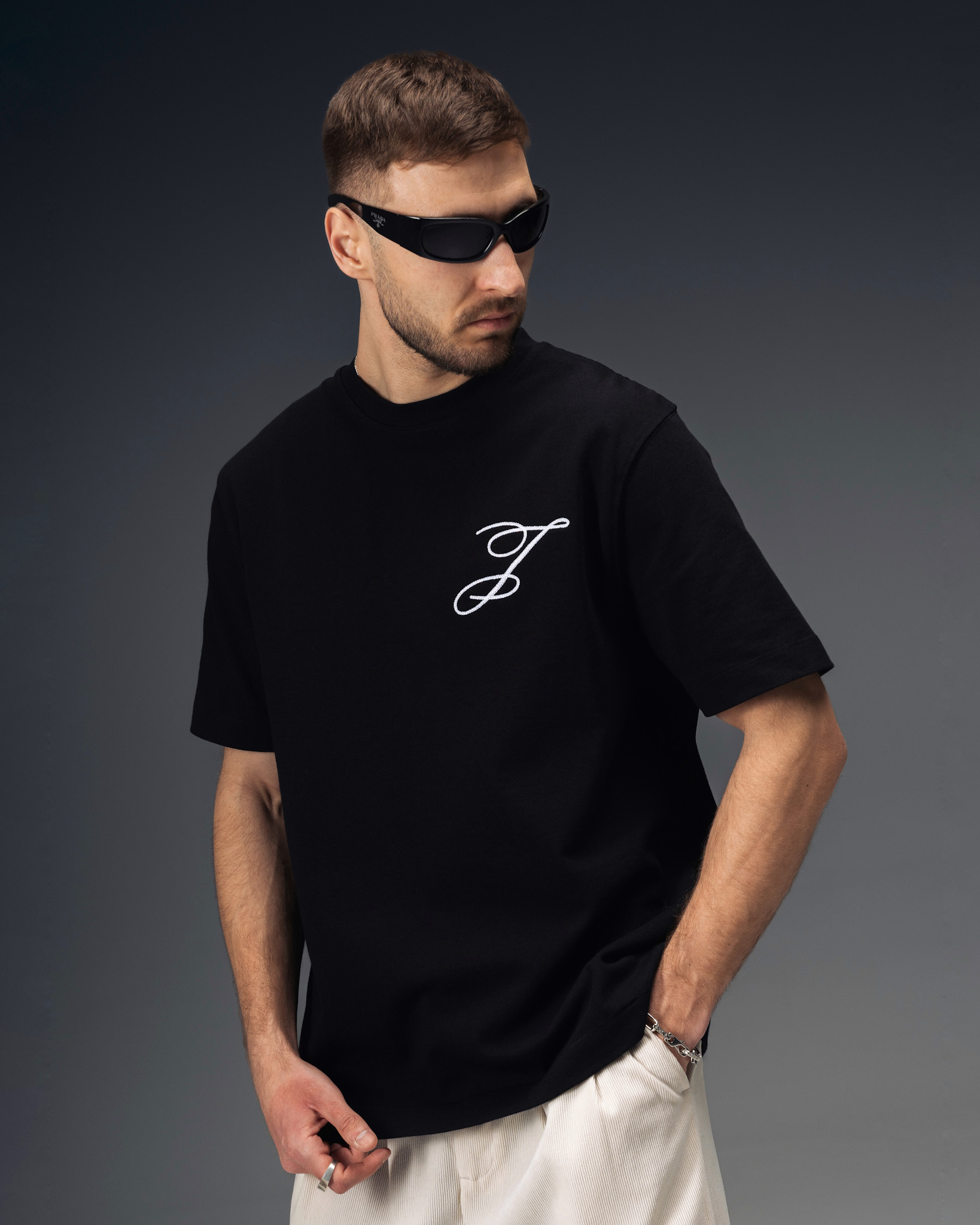 Jacquemus Signature Script Black T-Shirt