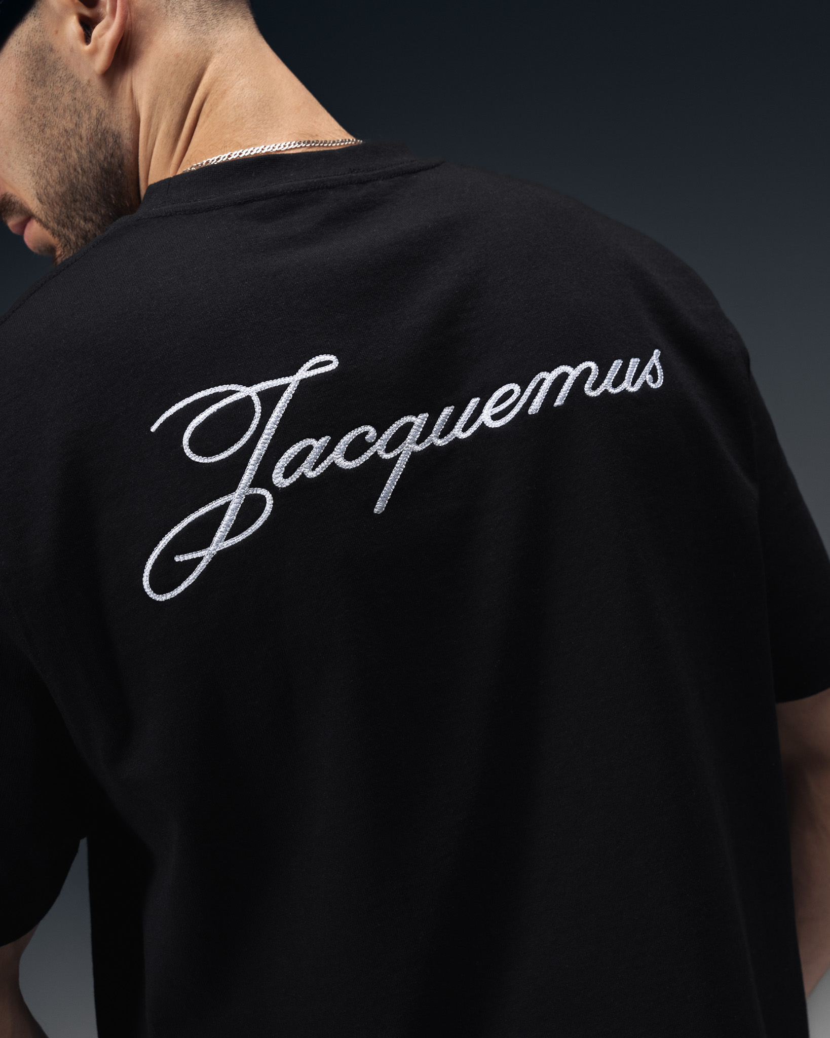 Jacquemus Signature Script Black T-Shirt