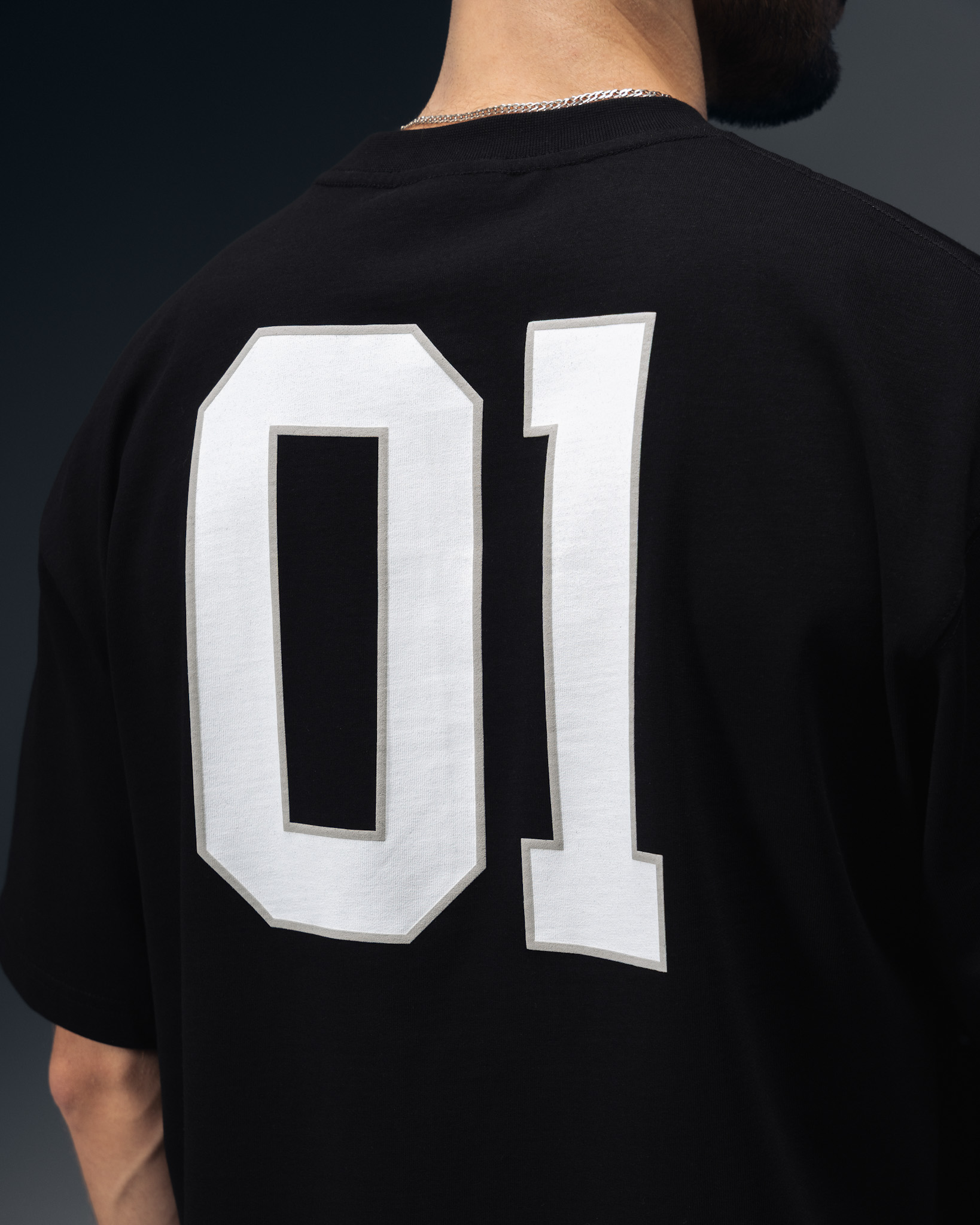 Balenciaga Varsity 01 Oversize T-Shirt Black