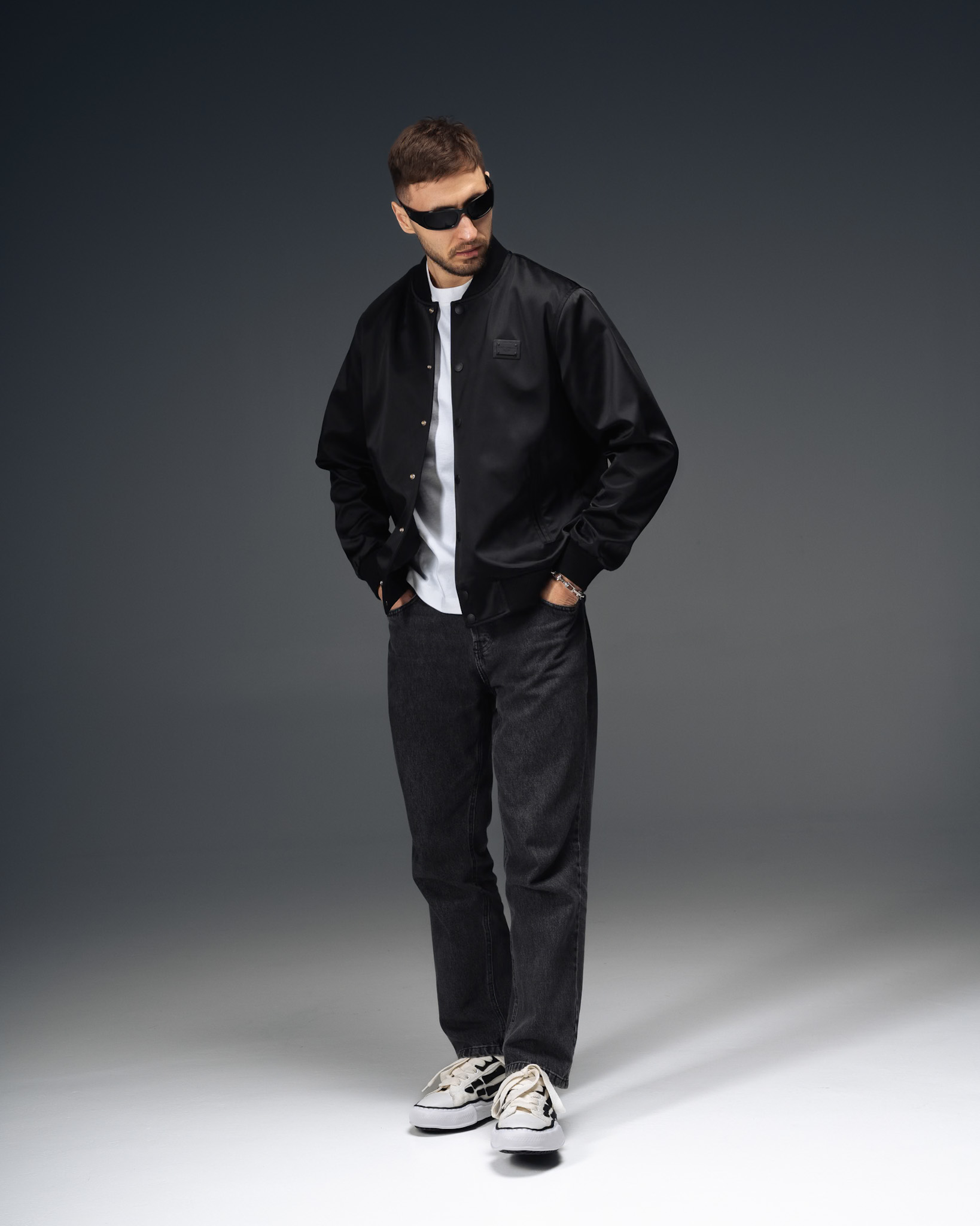 Dolce & Gabbana Black Signature Milano Bomber Jacket