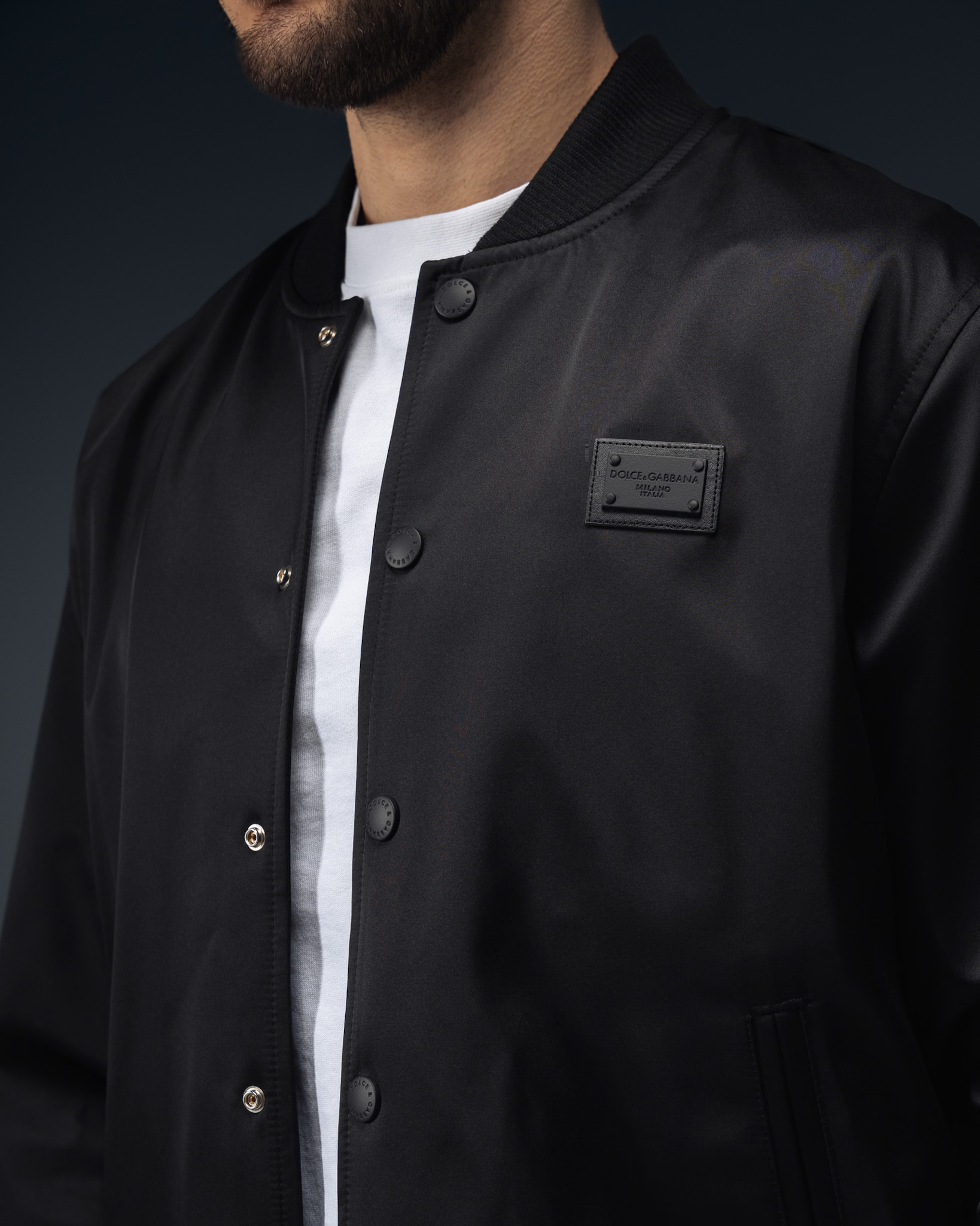 Dolce & Gabbana Black Signature Milano Bomber Jacket