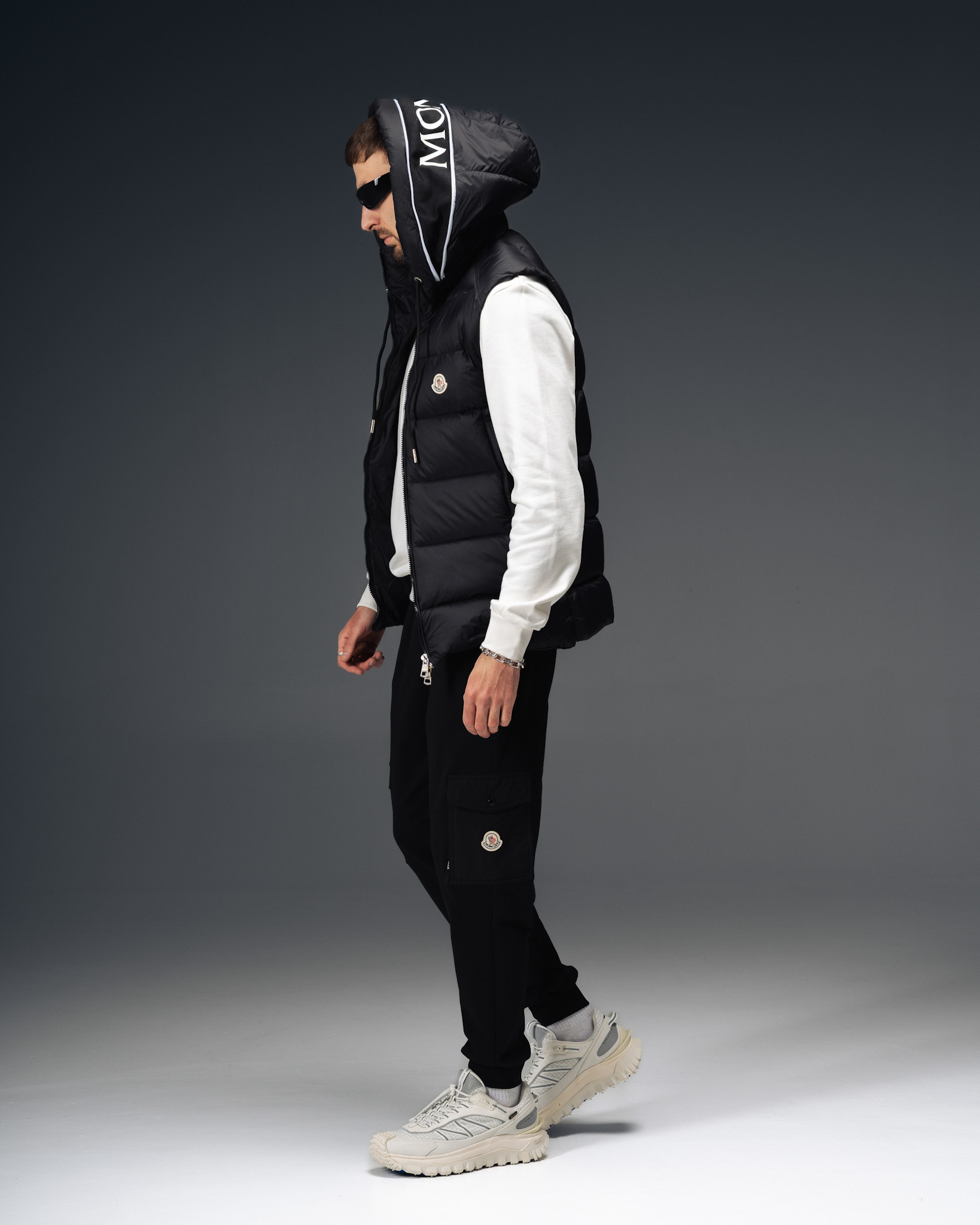 Moncler Black Emblem Puffer Vest