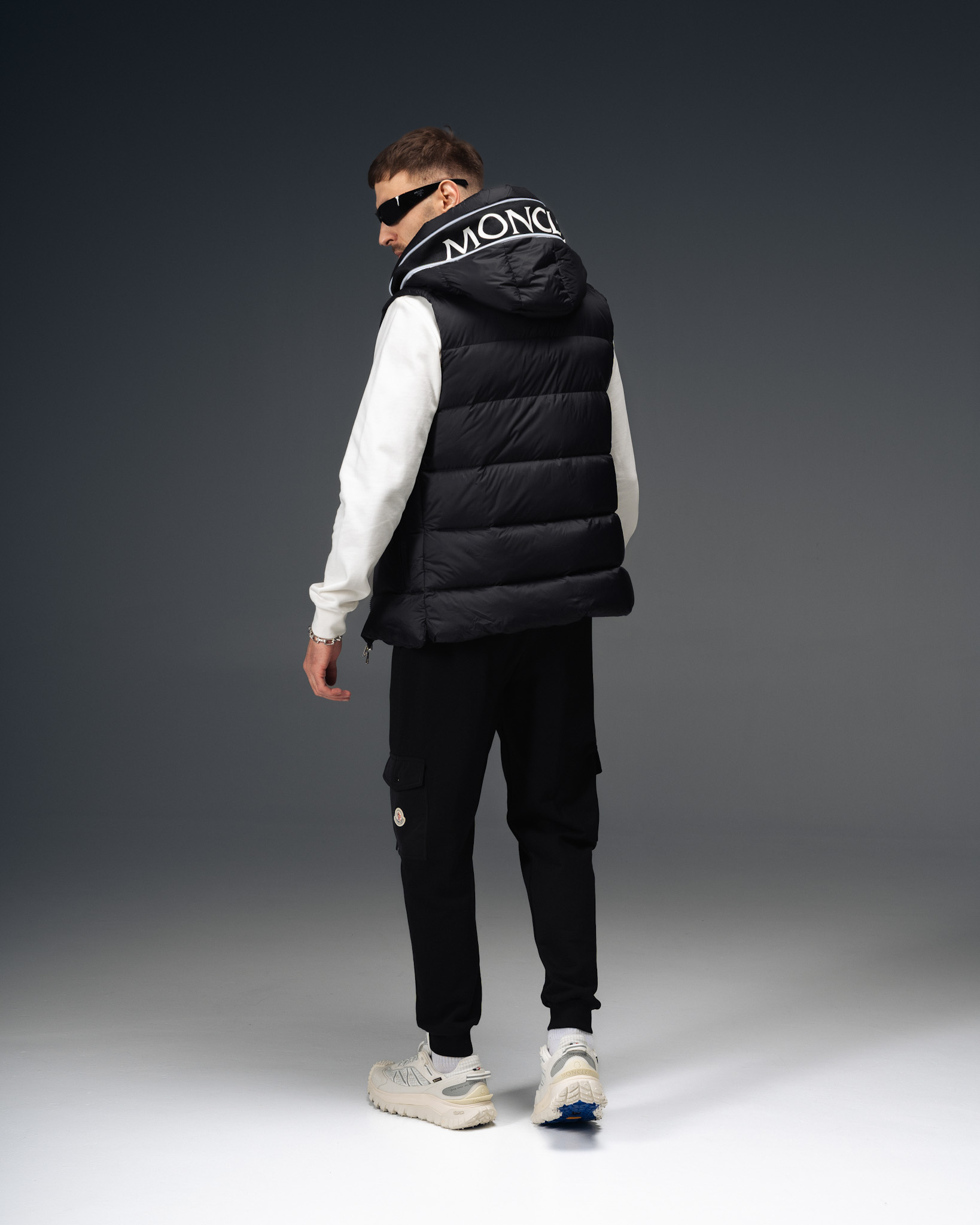 Moncler Black Emblem Puffer Vest