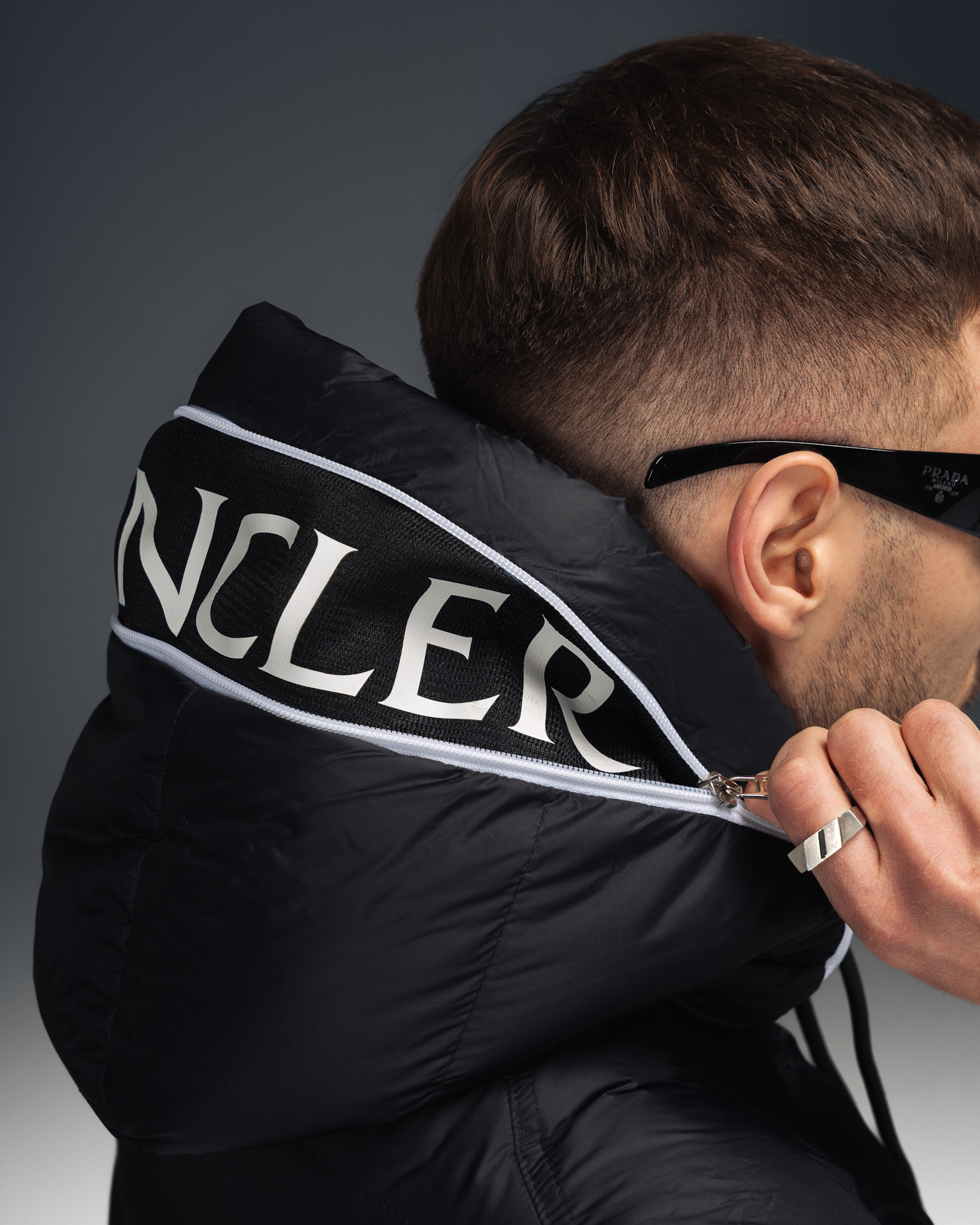 Moncler Black Emblem Puffer Vest
