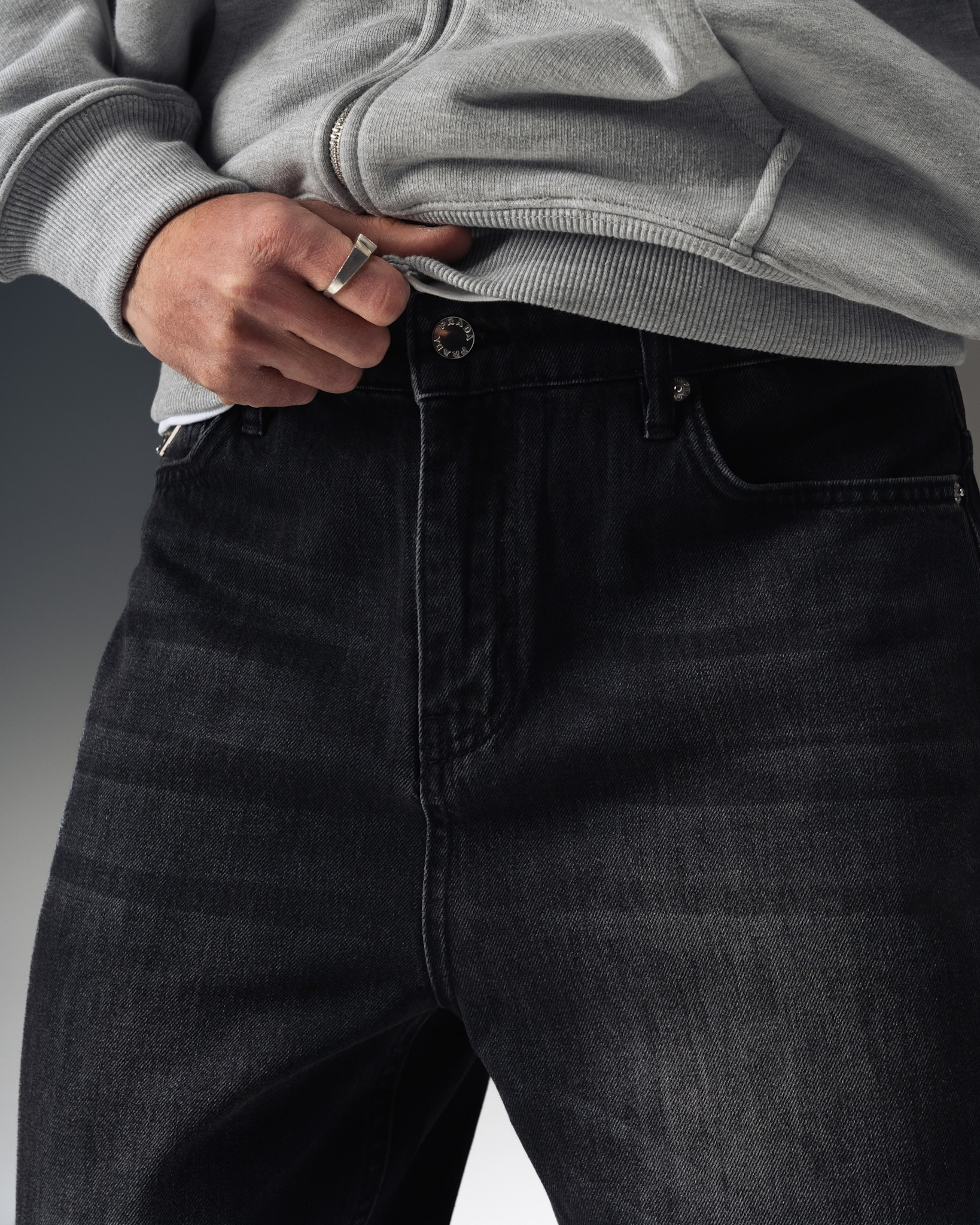 Prada Dark Ink Regular Fit Denim Jeans