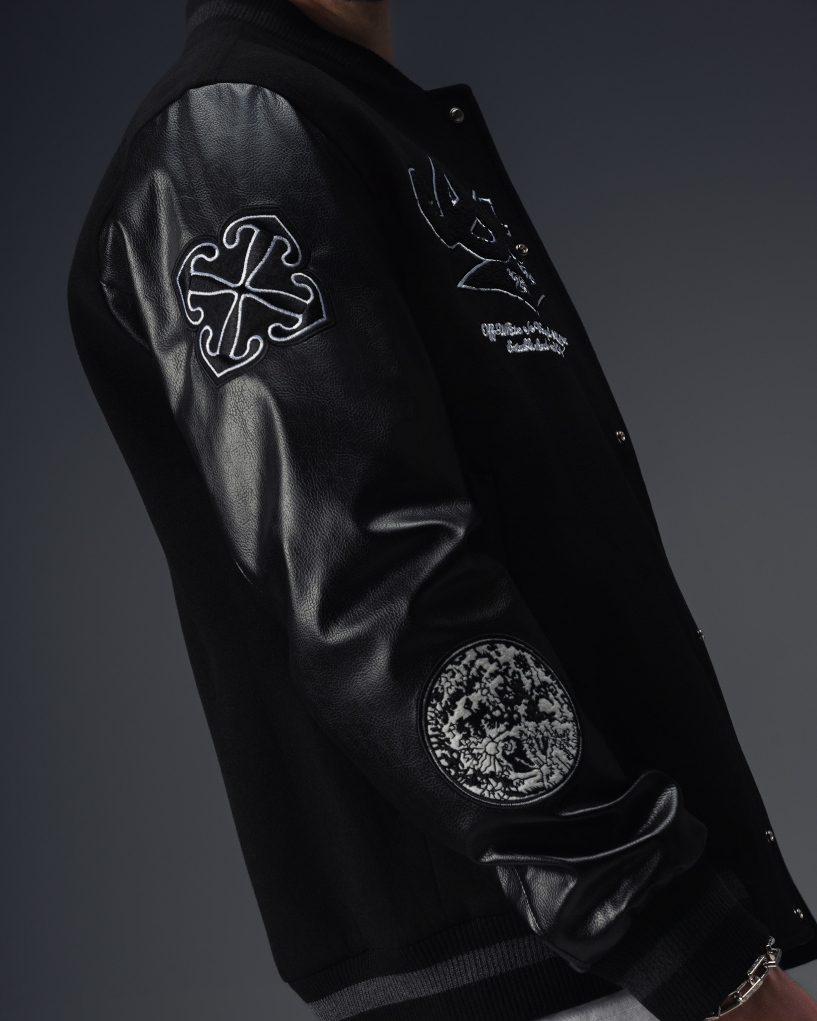 Off-White Lunar Wheel Varsity Jacket