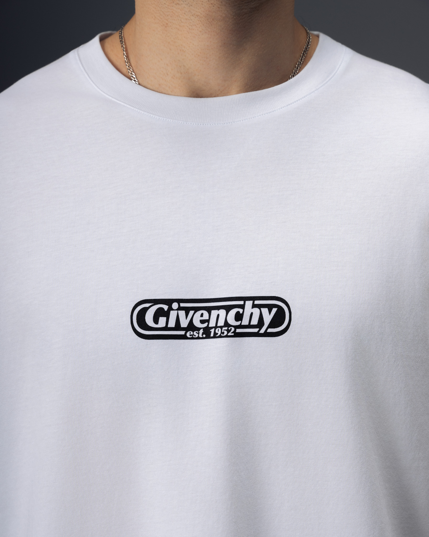 Givenchy Minimal Logo Oversize T-Shirt White
