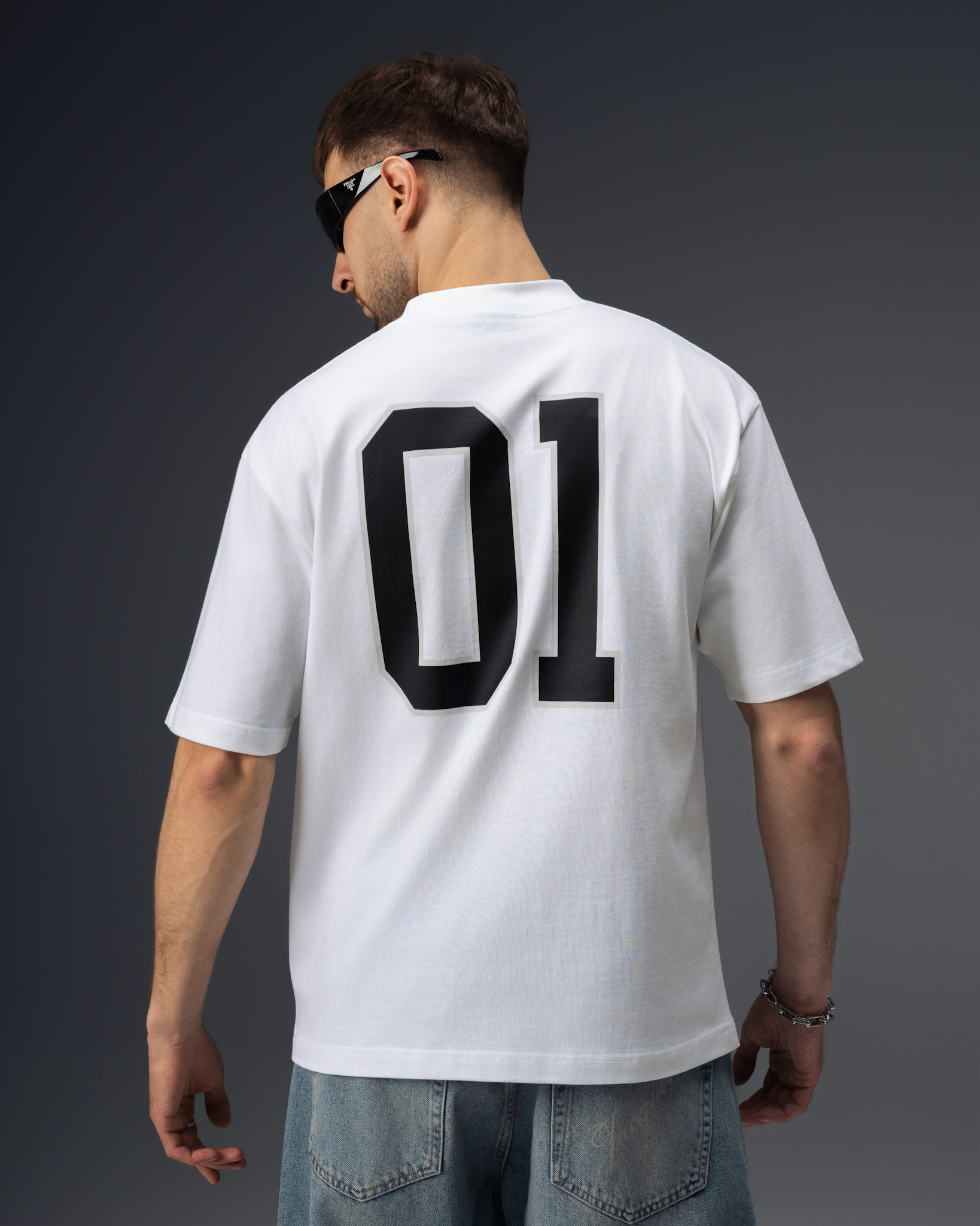 Balenciaga 01 Varsity White T-Shirt