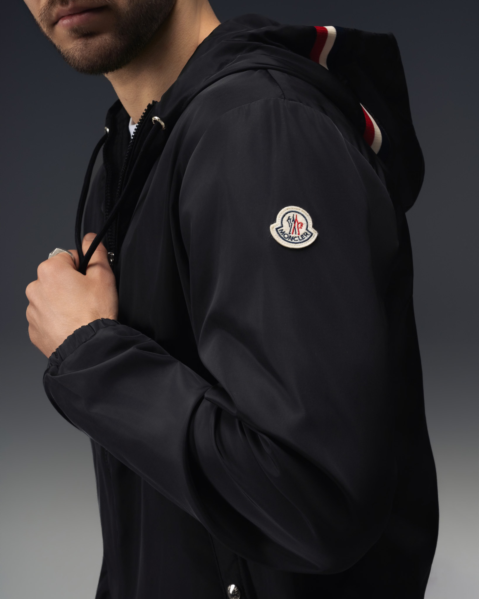 Moncler Windbreaker – Tricolor Hood