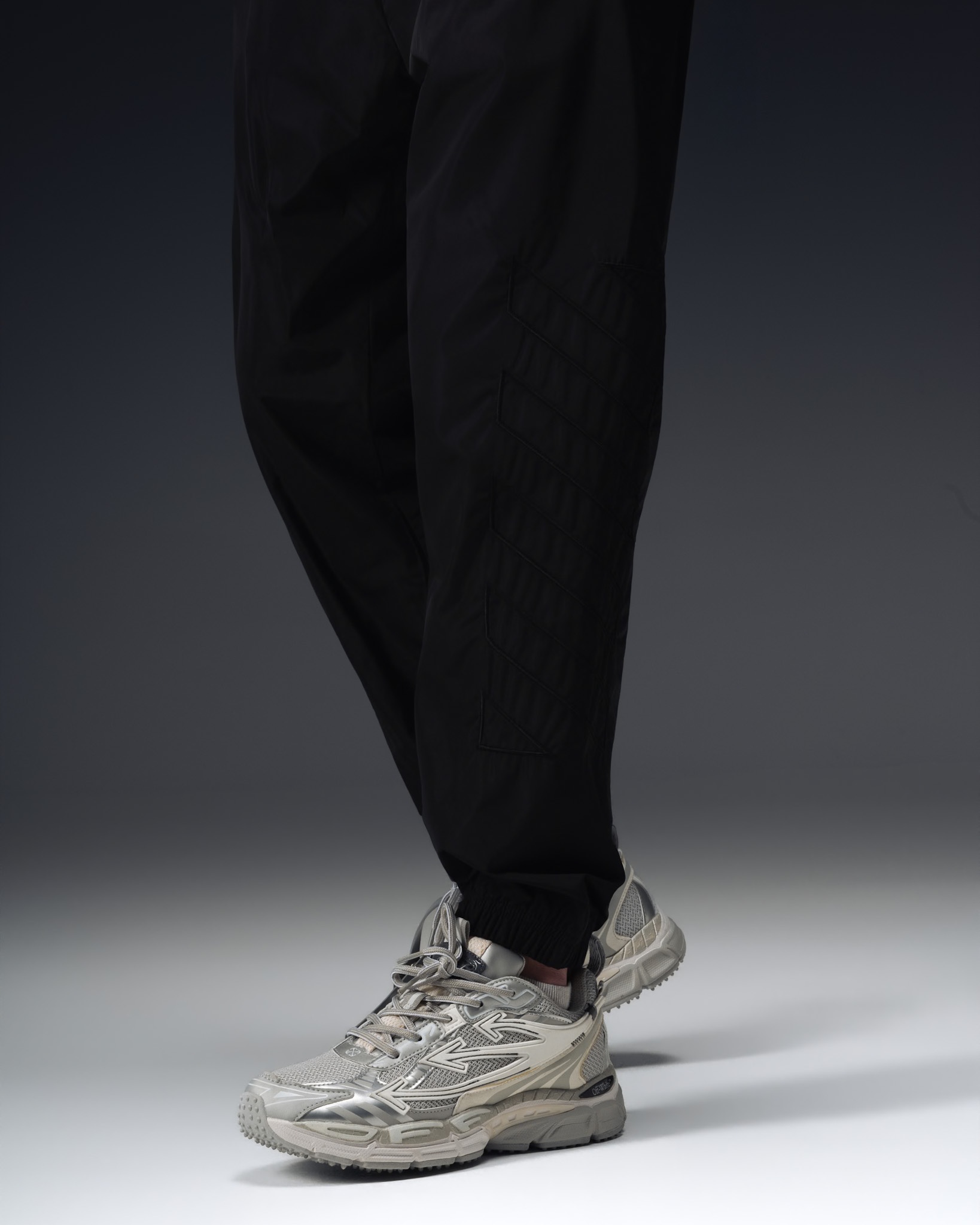 Off-White Nylon Pants – Technical Black Edition