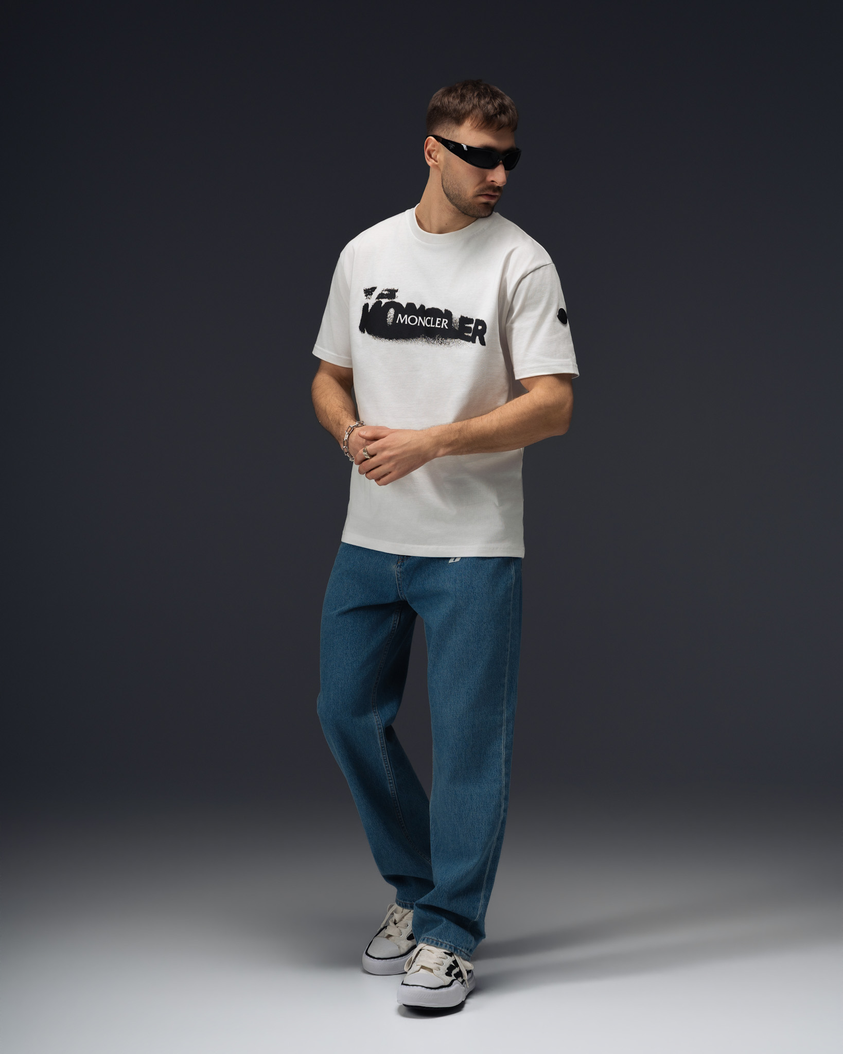 Moncler Shadow Spray Logo T-Shirt