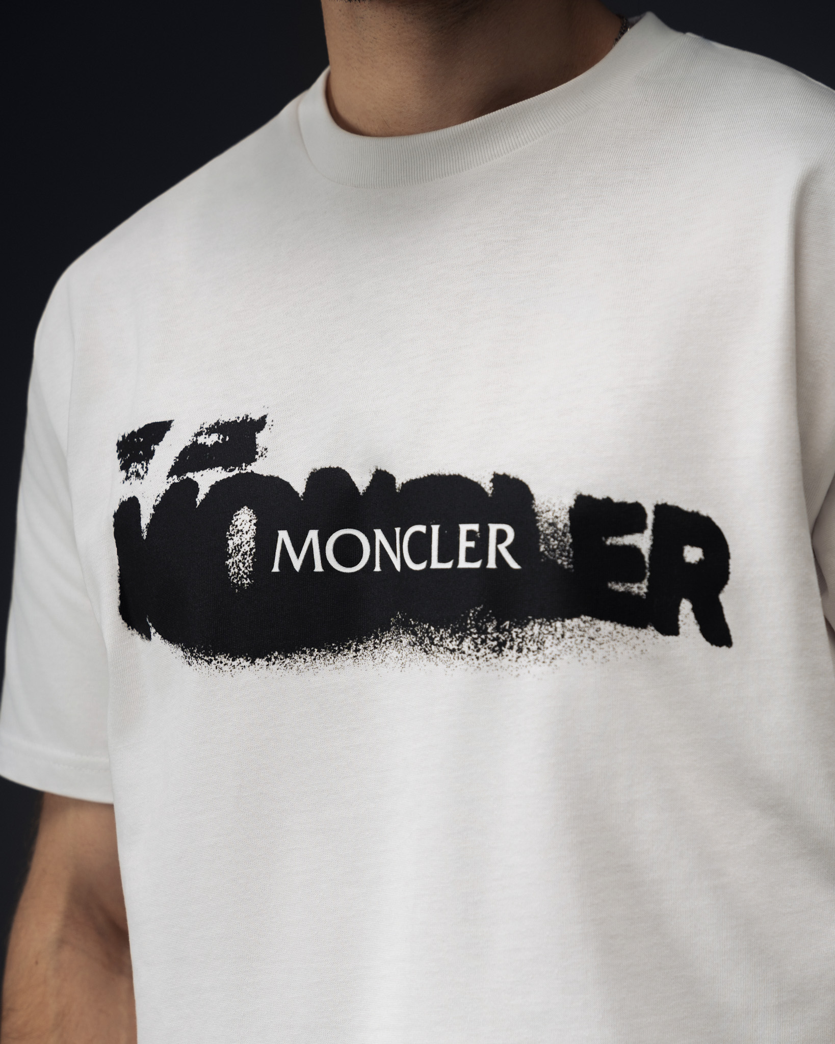 Moncler Shadow Spray Logo T-Shirt