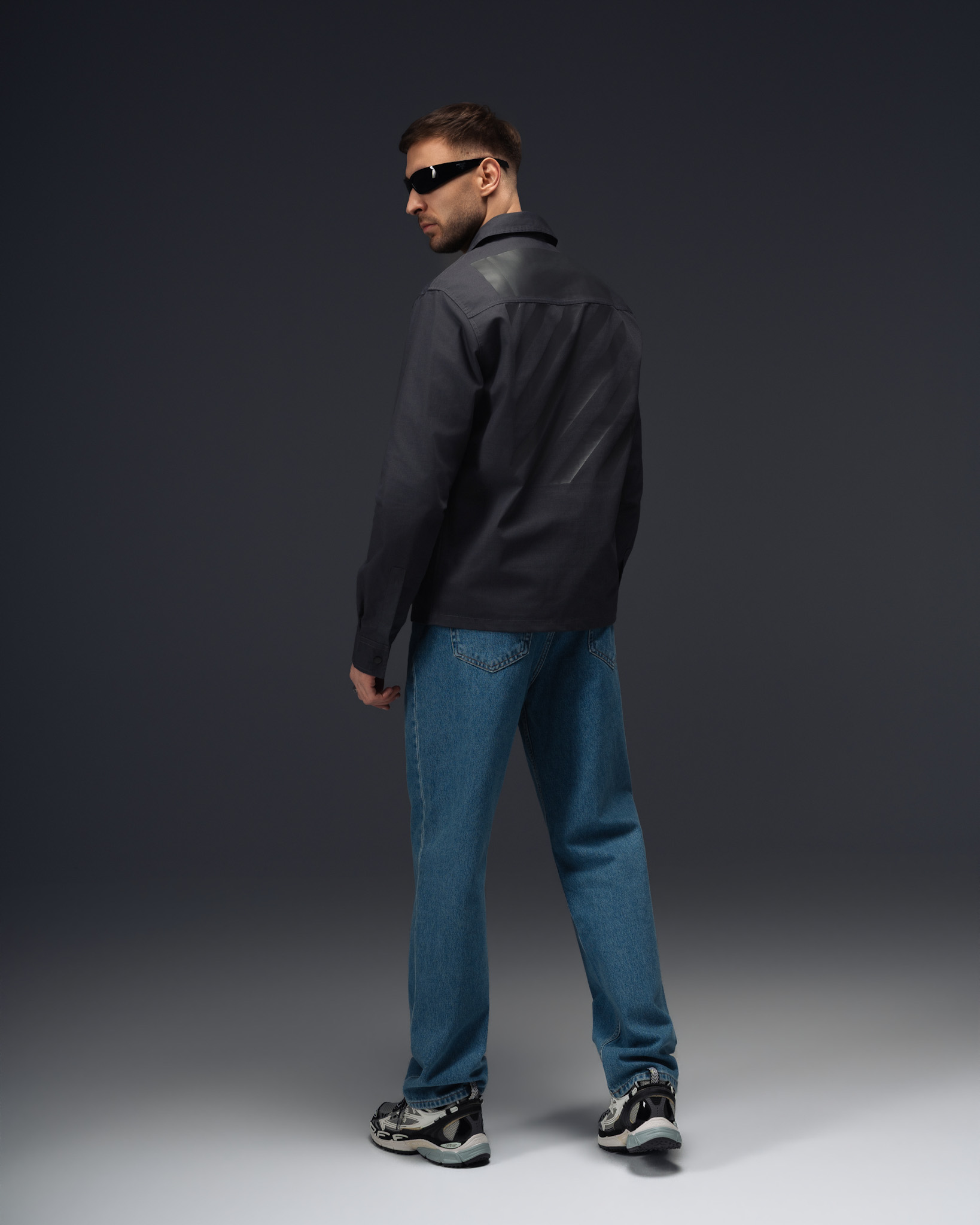 Off-White Anthracite Diagonal Overshirt