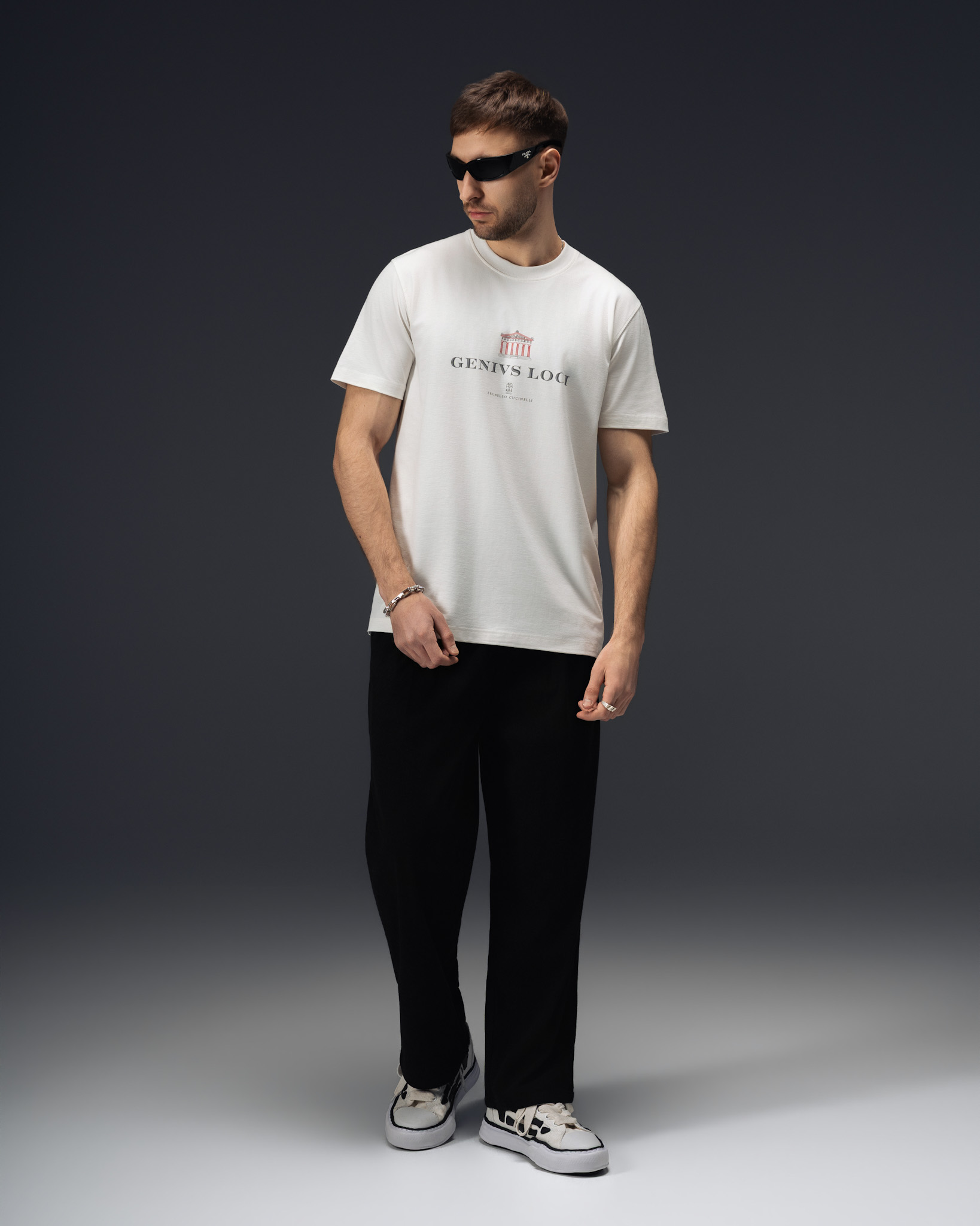 Brunello Cucinelli Genivs Loci Temple T-Shirt