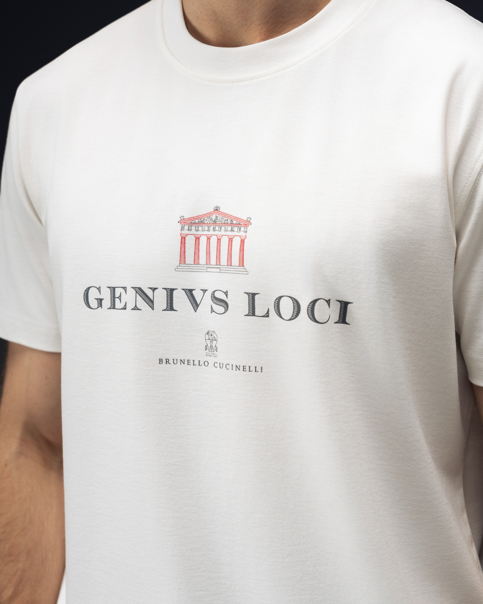 Brunello Cucinelli Genivs Loci Temple T-Shirt