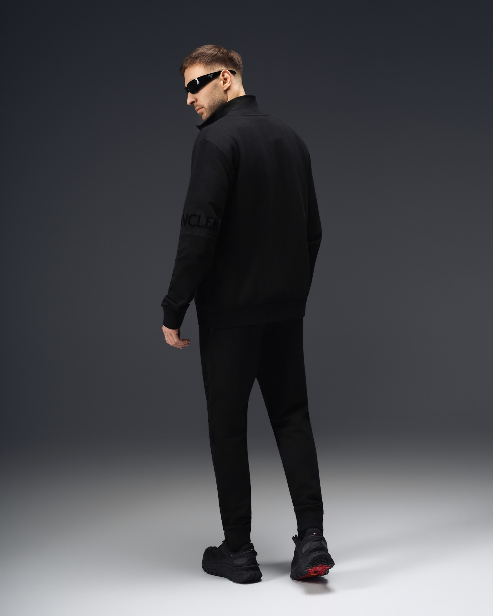 Moncler Shadow Black Track Suit