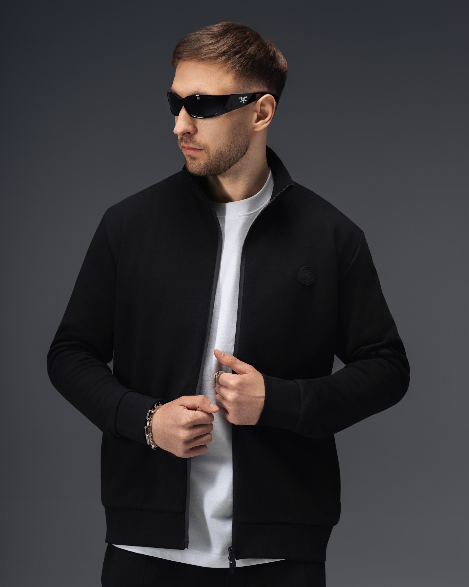 Moncler Shadow Black Track Suit