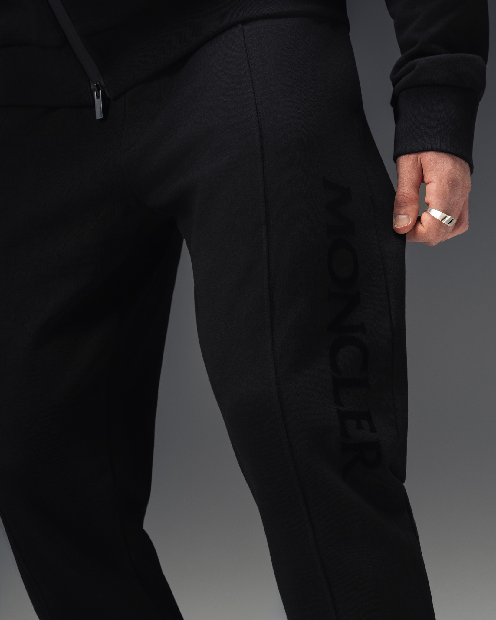 Moncler Shadow Black Track Suit