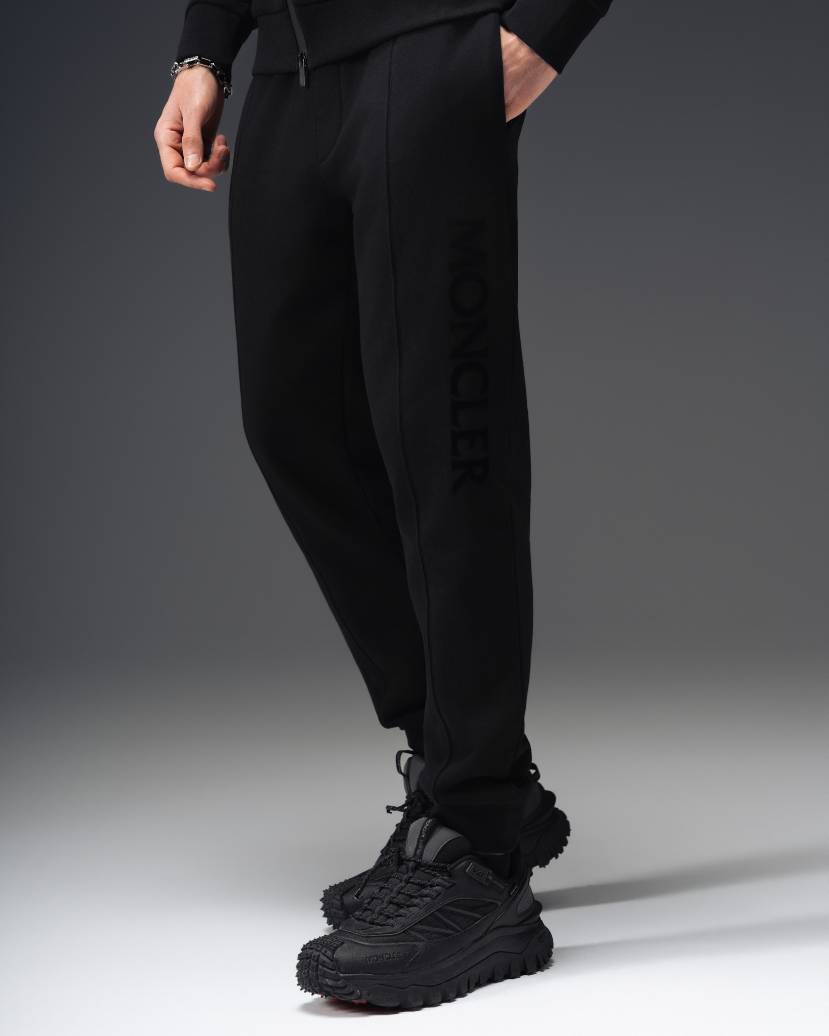 Moncler Shadow Black Track Suit