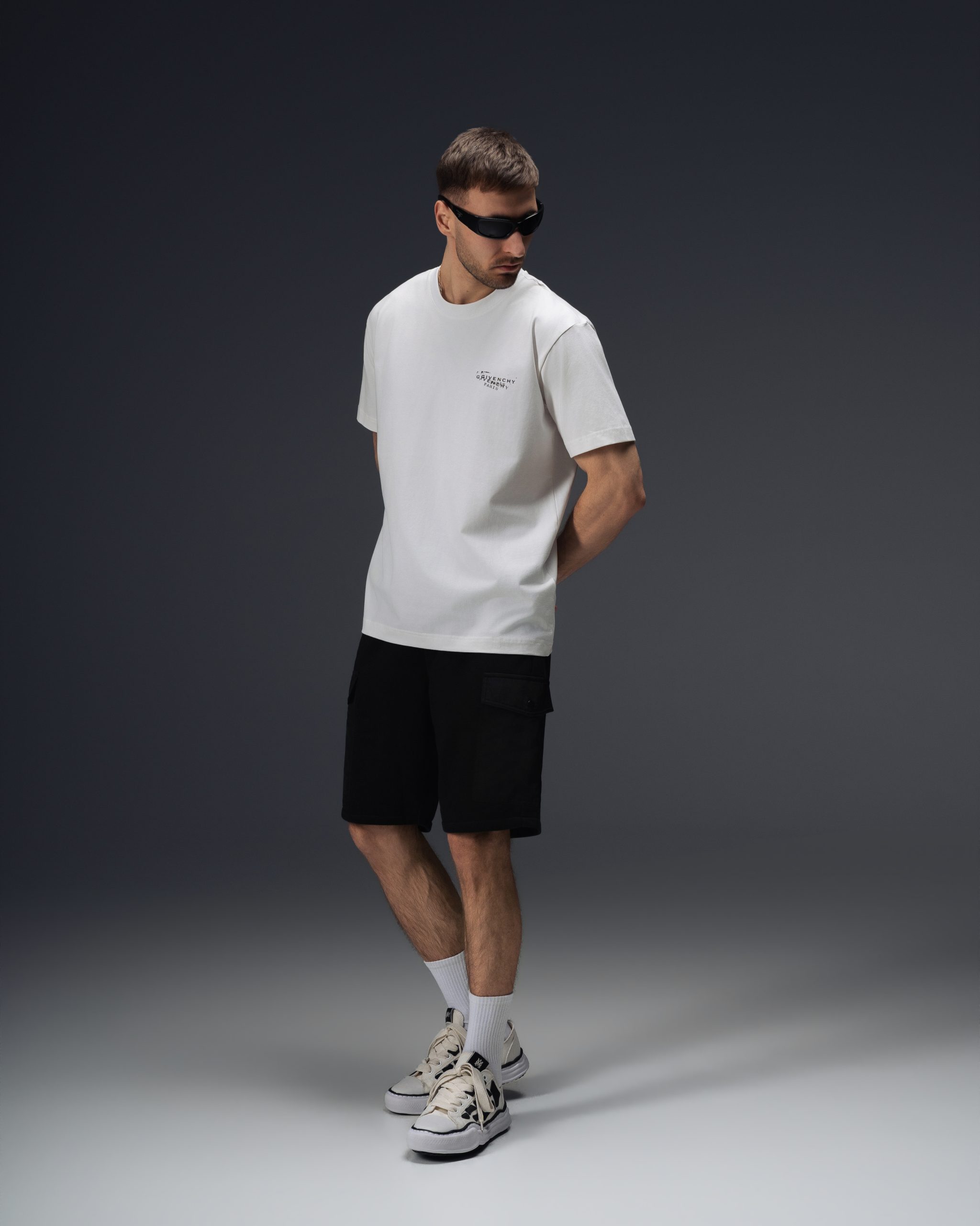 Givenchy Distorted Paris Logo T-Shirt