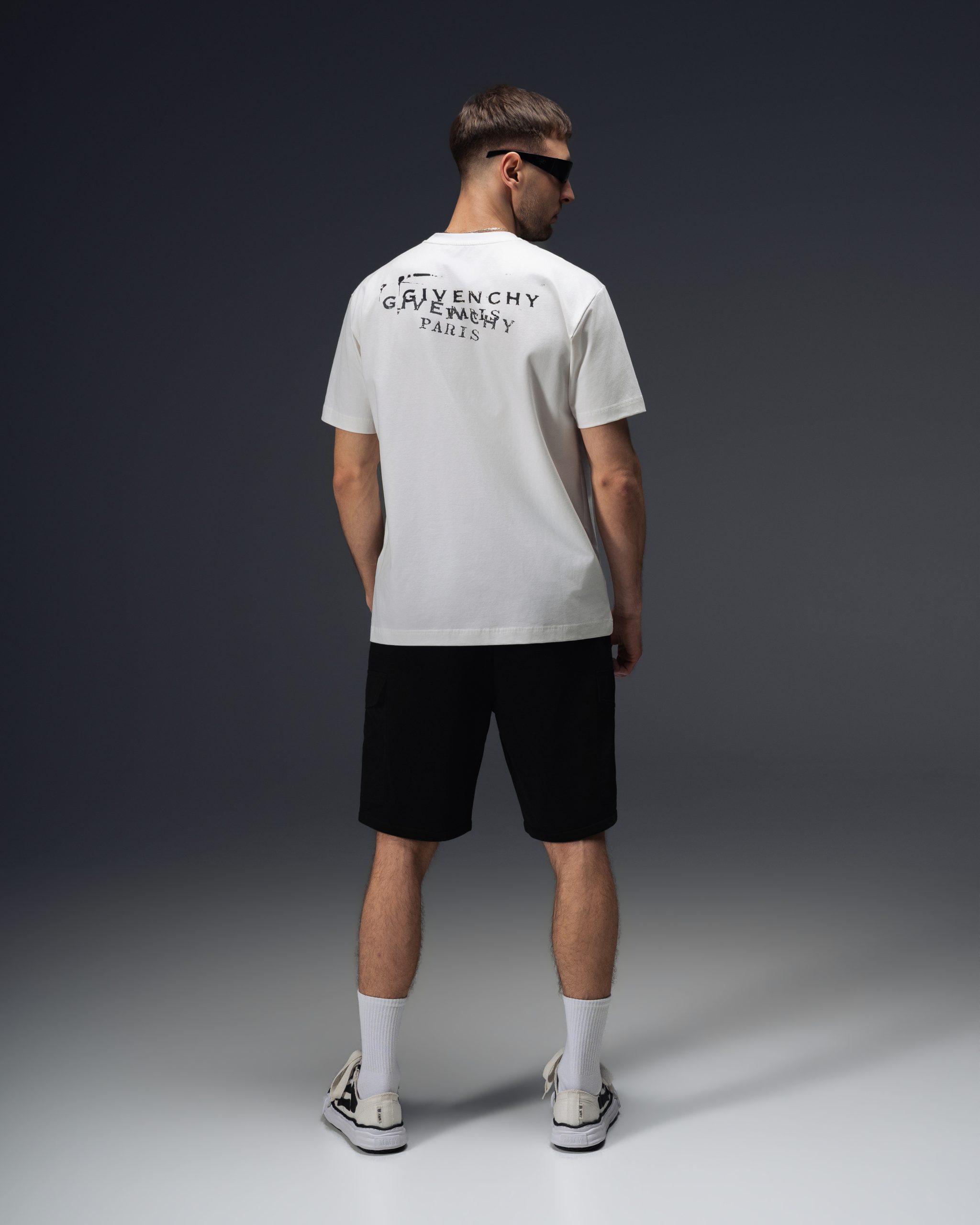 Givenchy Distorted Paris Logo T-Shirt