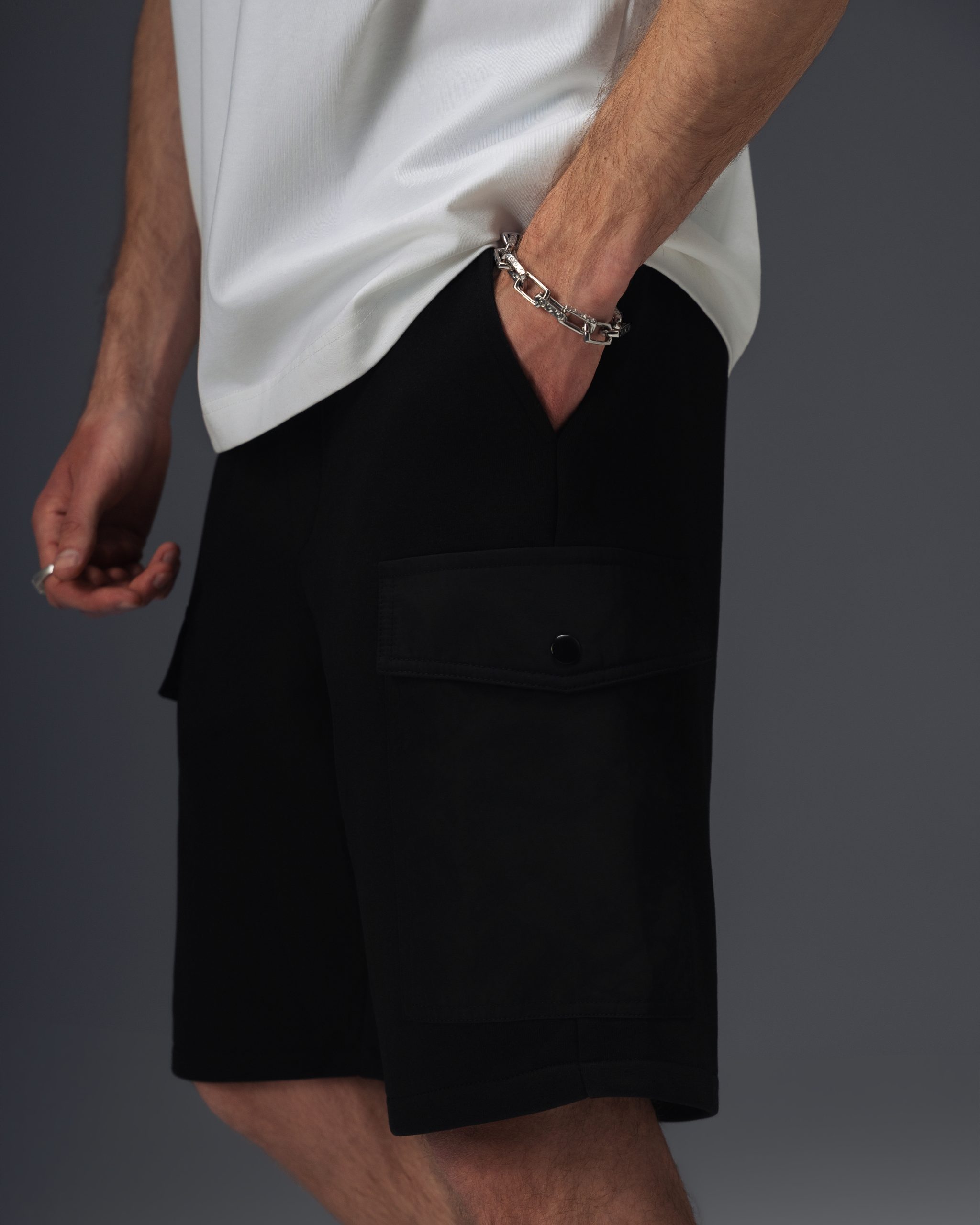 Prada Milano Icon Triangle Shorts Black